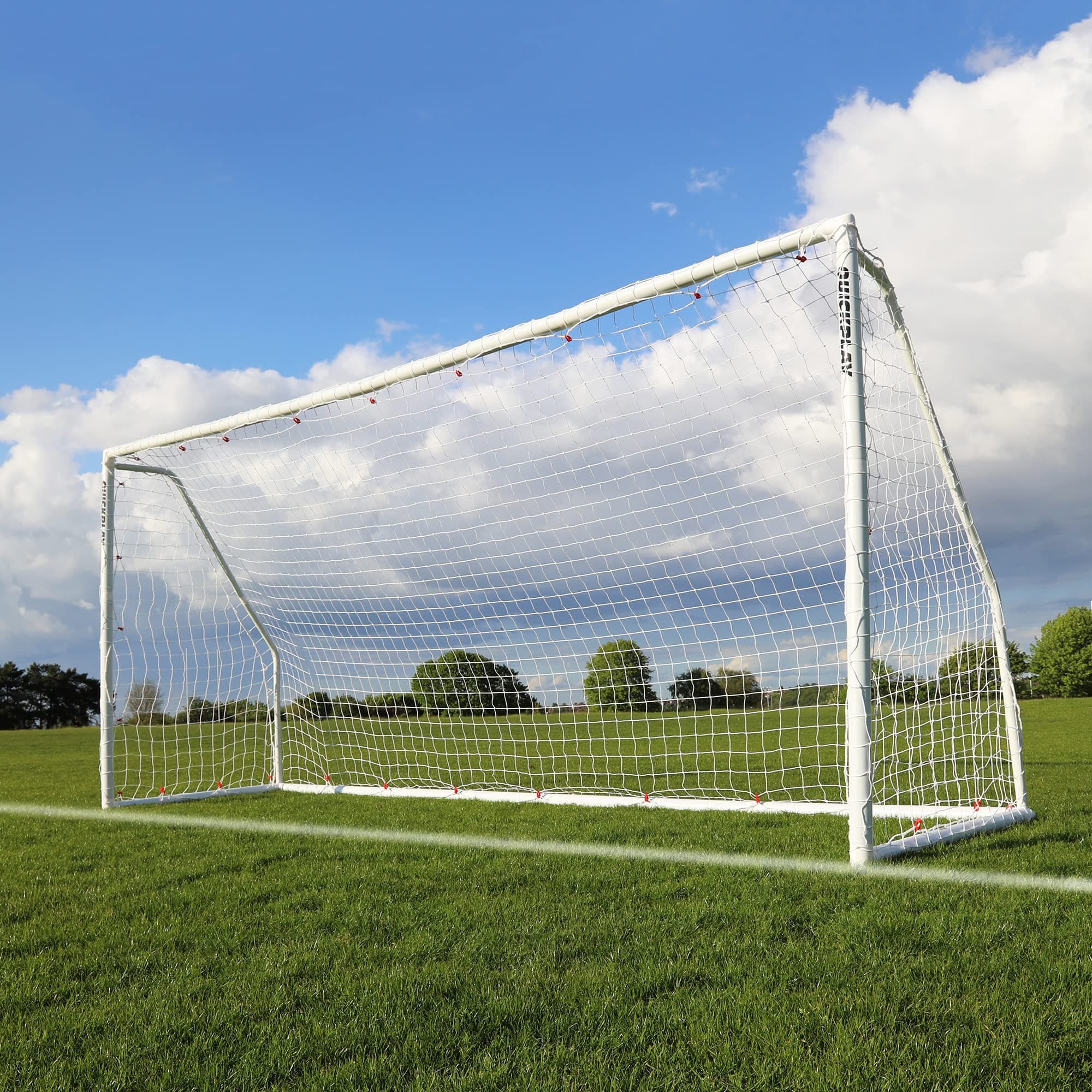 QUICKPLAY Q-Fold Match Soccer Goal | The 30 Second Folding Soccer Goal Match Standard [Single Goal] The Best Weatherproof Soccer Net for Adults & Kids