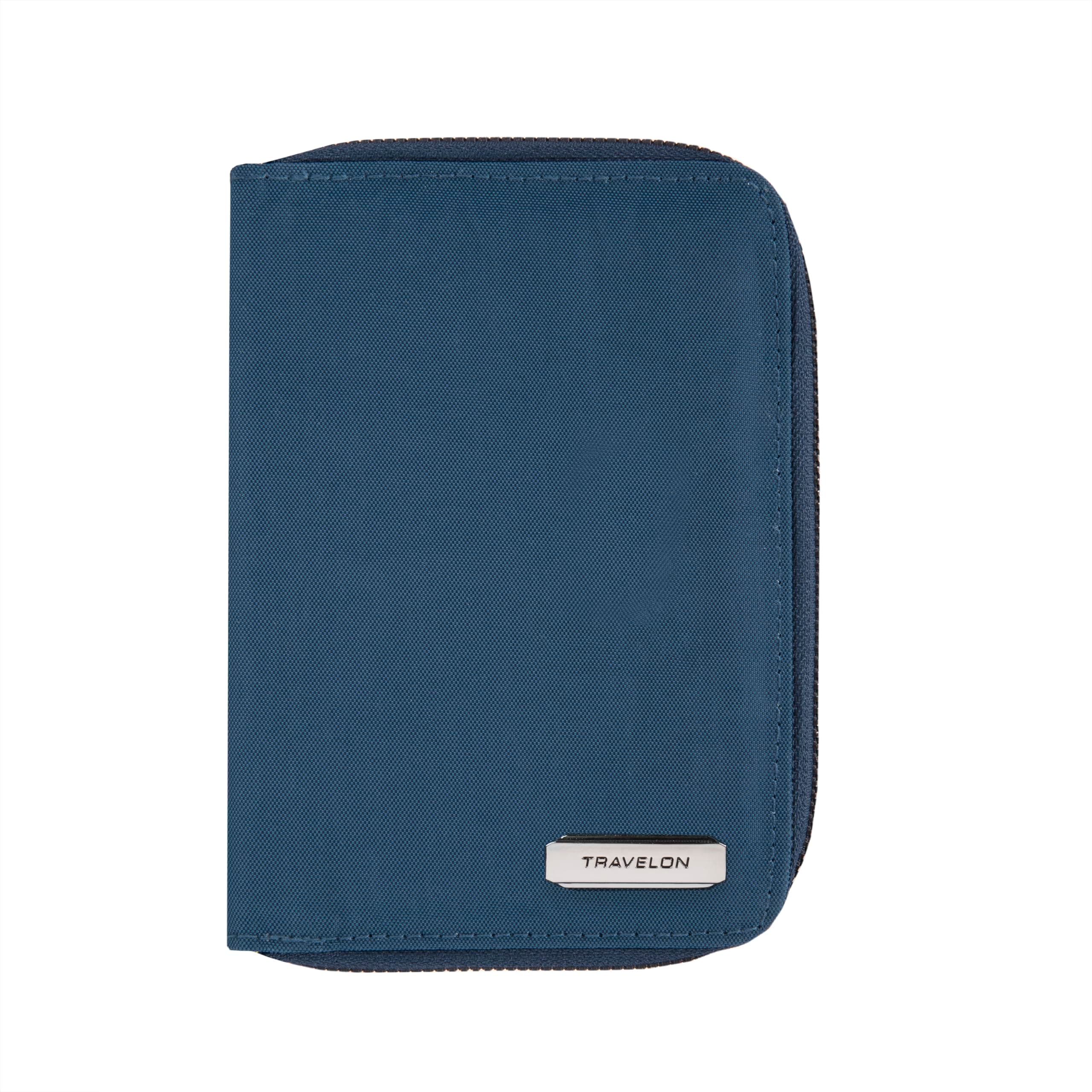 Passport Wallet, RFID Blocking, Zip Closure