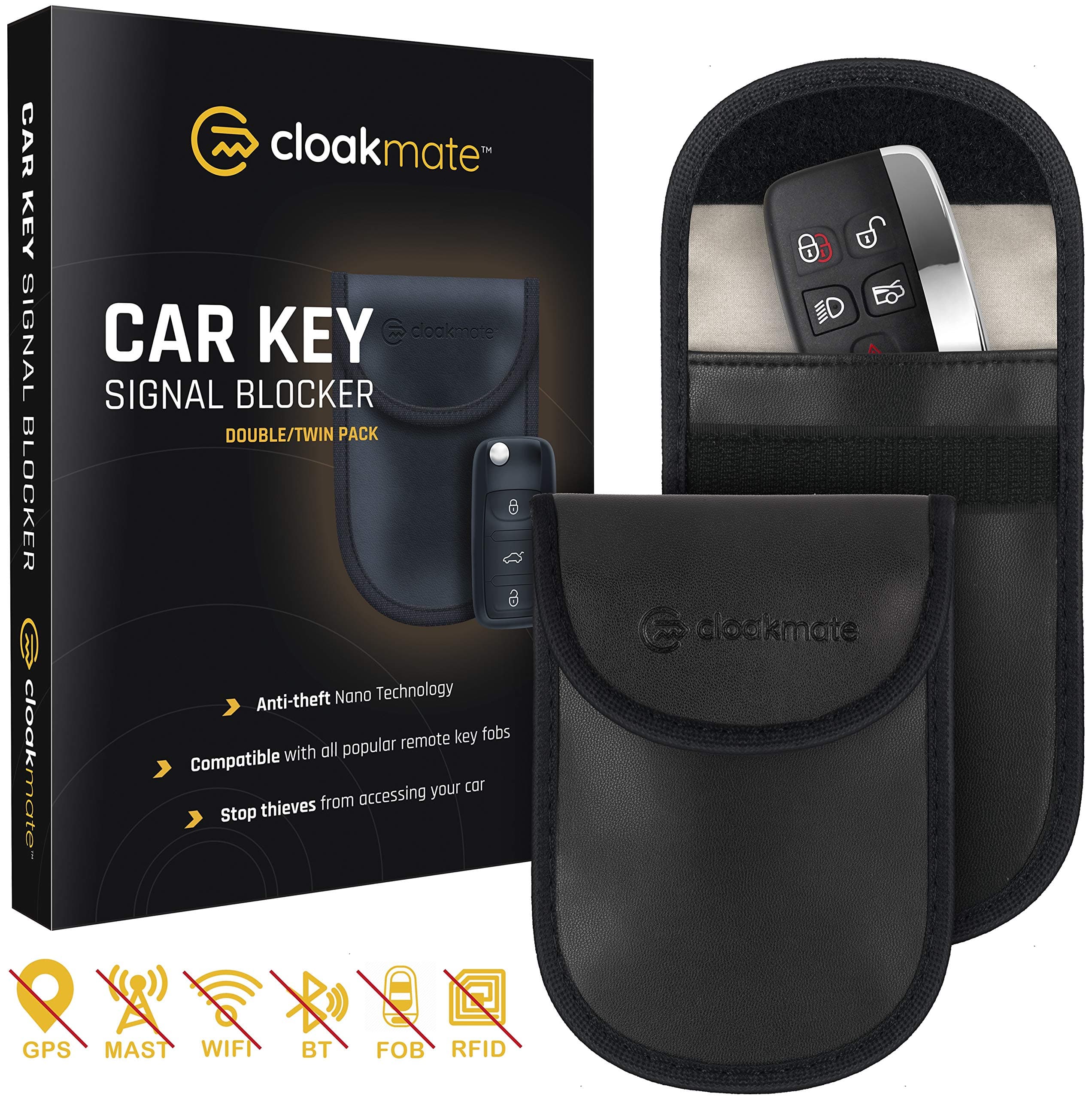 RFID Signal Blocking Pouches (2 Pack)