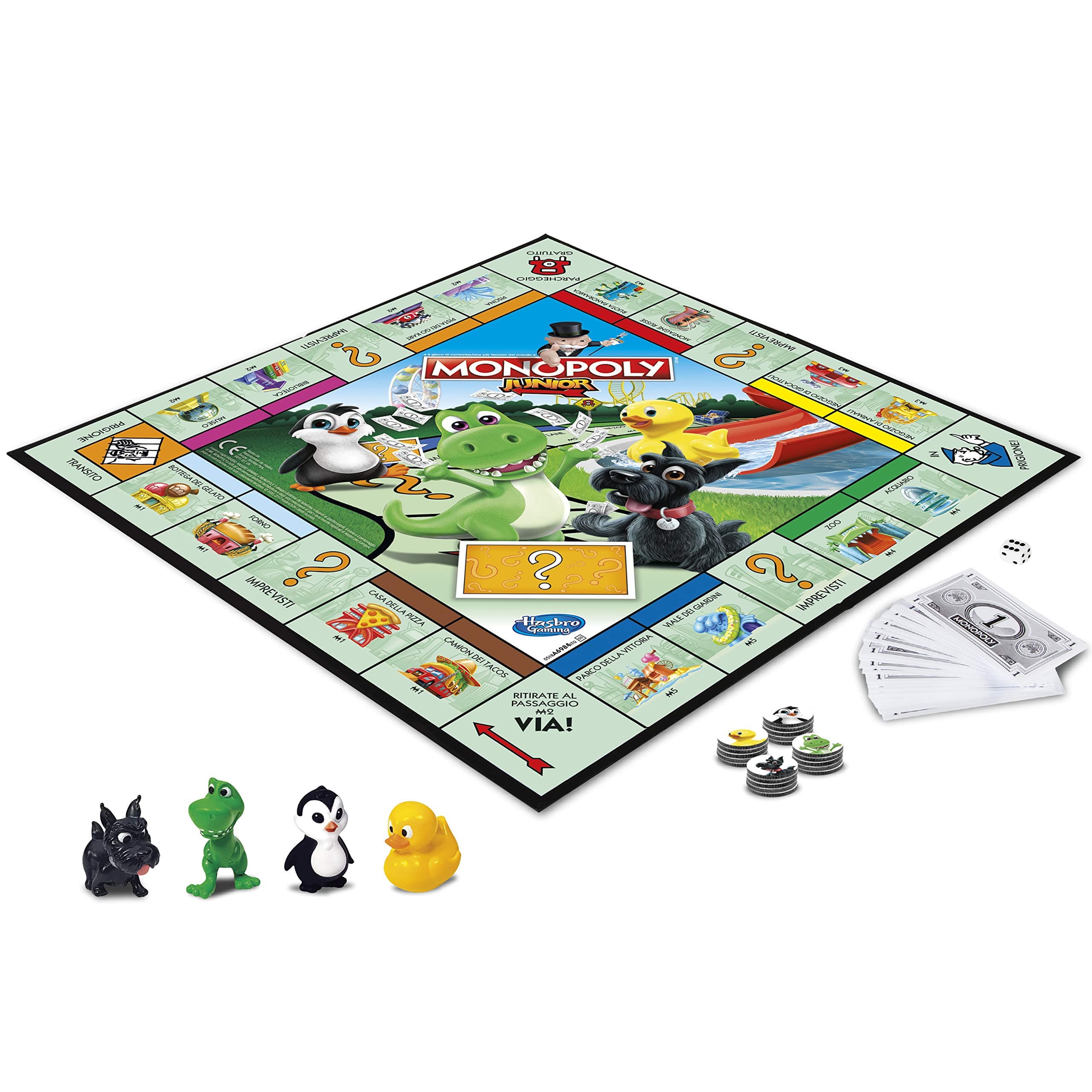 Monopoly Hasbro Gaming - Junior, Edition for Children, Italian version Amazon Exclusive