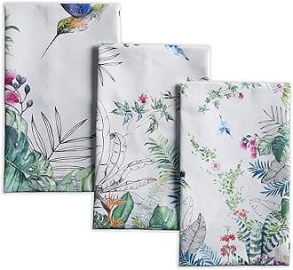 Maison d' Hermine Tropiques 100% Cotton Set of 3 Multi-Purpose Kitchen Towels, Bar Towels, Spring/Summer (50 cm x 70 cm)OEKO-TEX STANDARD 100