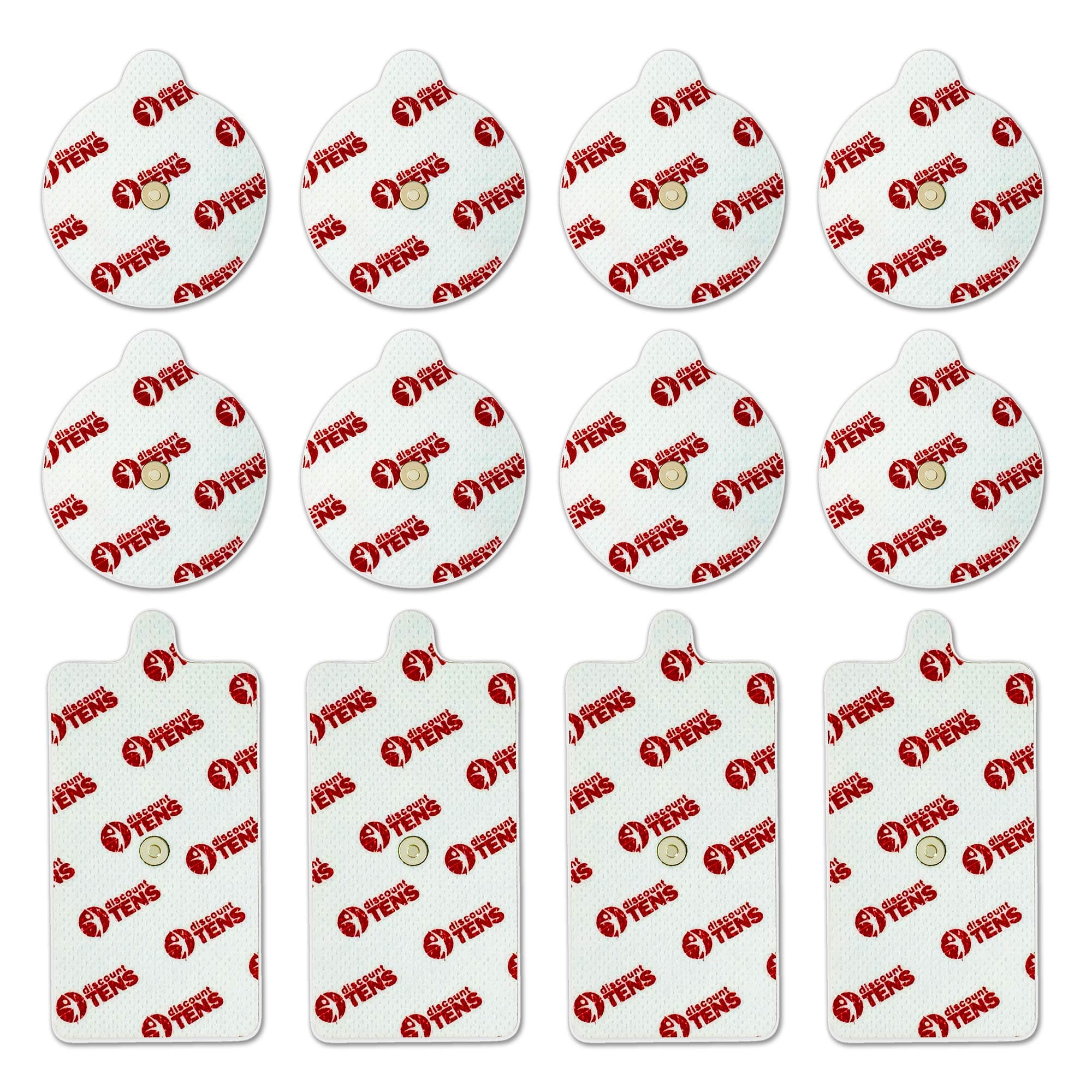 Electrodes Compatible with PowerDot 2.0 Devices – 12 Premium Magnetic Connector Electrodes, Self-Adhesive Muscle Stimulation Pads for Recovery & Pain Relief. New and Improved!