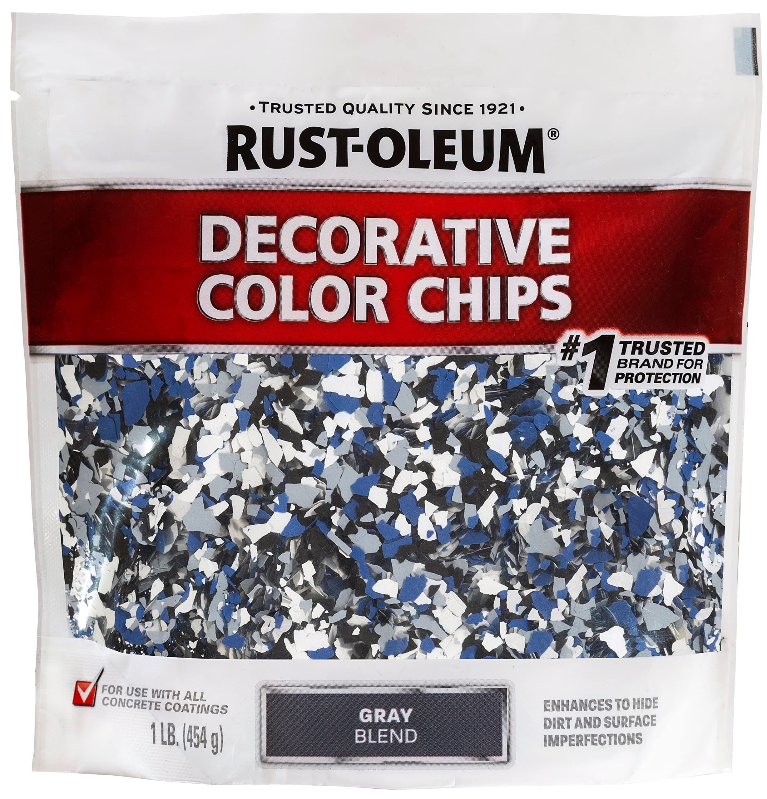 301359 Decorative Color Chips, Gray Blend, 1lb