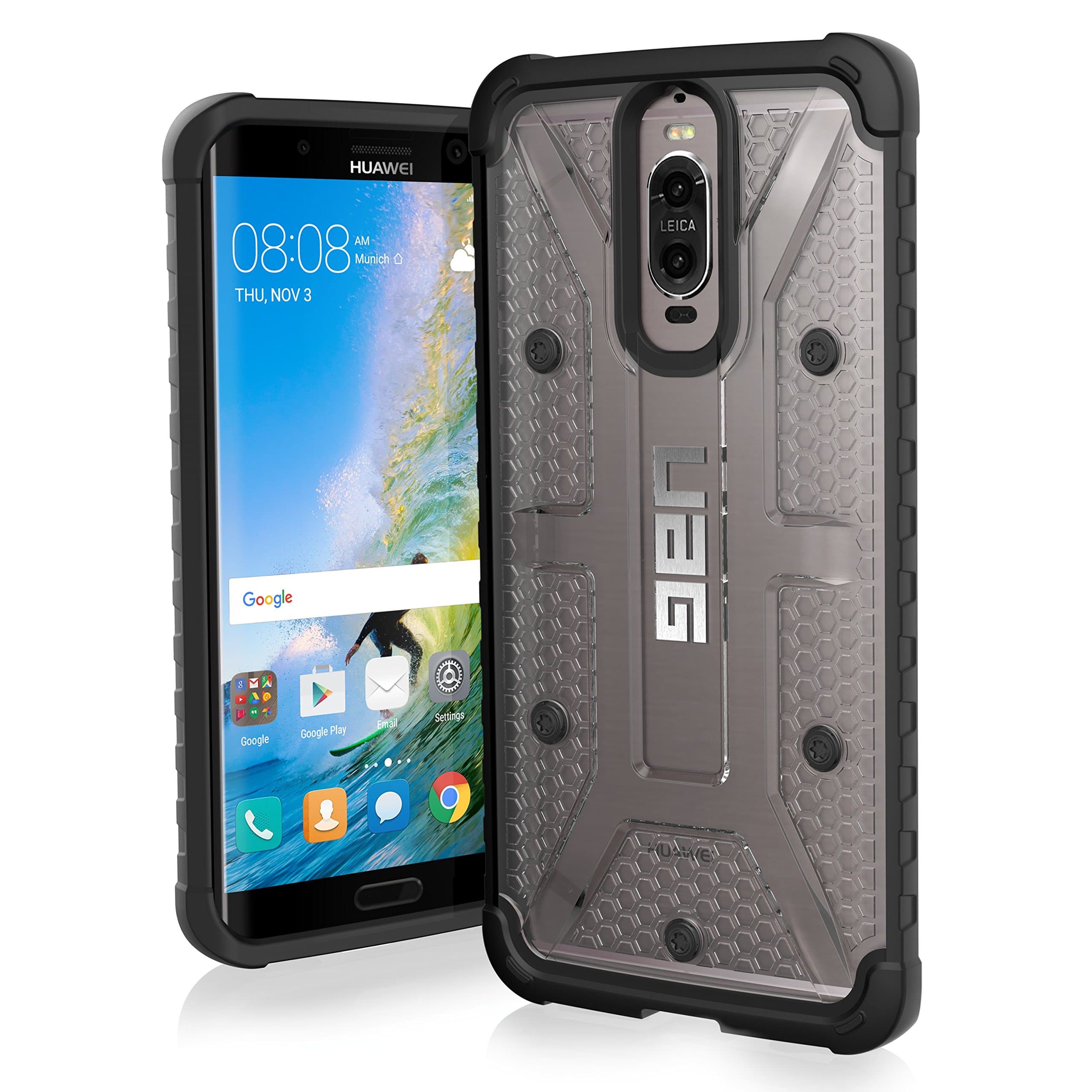 UAG Huawei Mate 9 Pro [5.5-inch screen] Plasma Feather-Light Rugged [ICE] Military Drop Tested Phone Case