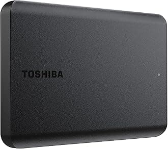 Toshiba Canvio Basics 1TB Portable External Hard Drive USB 3.0, Black - HDTB510XK3AA