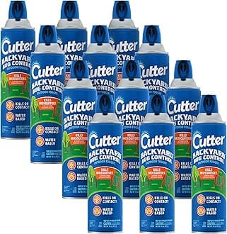 Cutter Backyard Bug Control Outdoor Fogger (12 Pack), Kills Mosquitoes, Fleas & Listed Ants, 16 fl Ounce