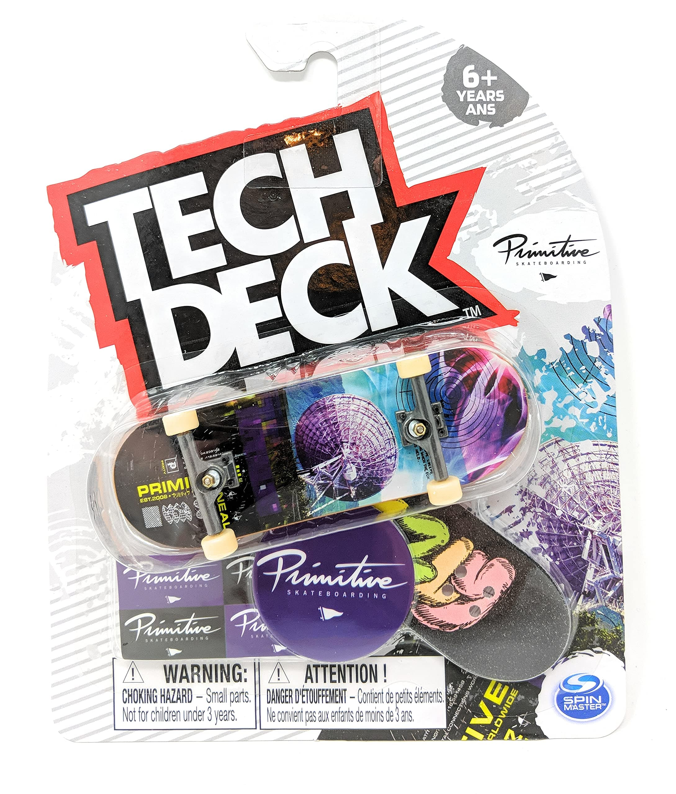 Tech-Deck 2021 Complete 96mm Fingerboard (Primitive Skateboards Robert Neal Dish)