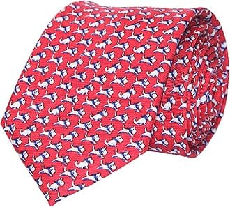 100% Silk Fancy Animal Print Ties for Men, for Casual Wedding Party