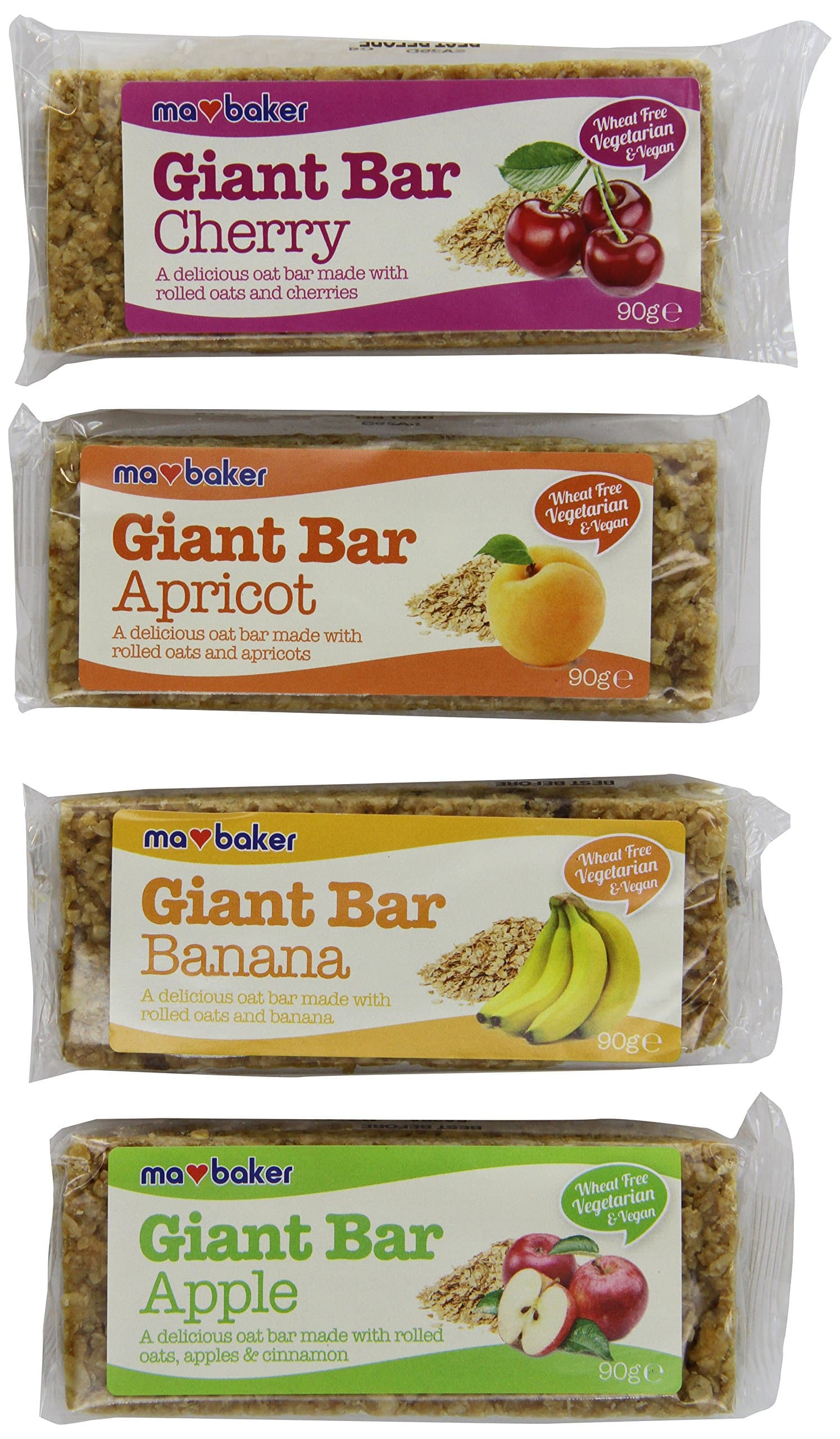 Ma Baker Giant Mixed Fruit Bars 90 g (Pack of 20)
