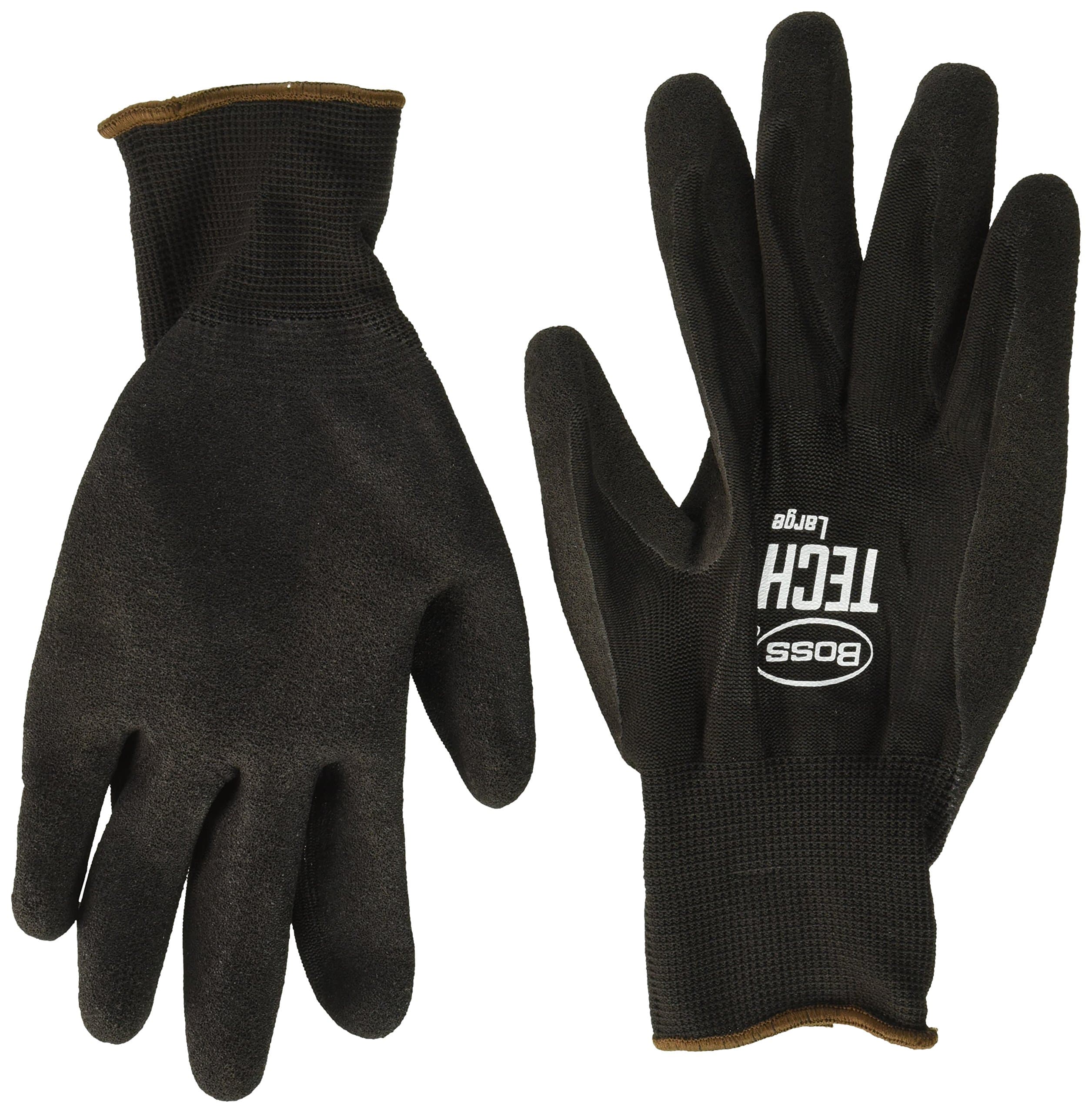 BOSS7820L Large Black Boss Tech Premium Gloves