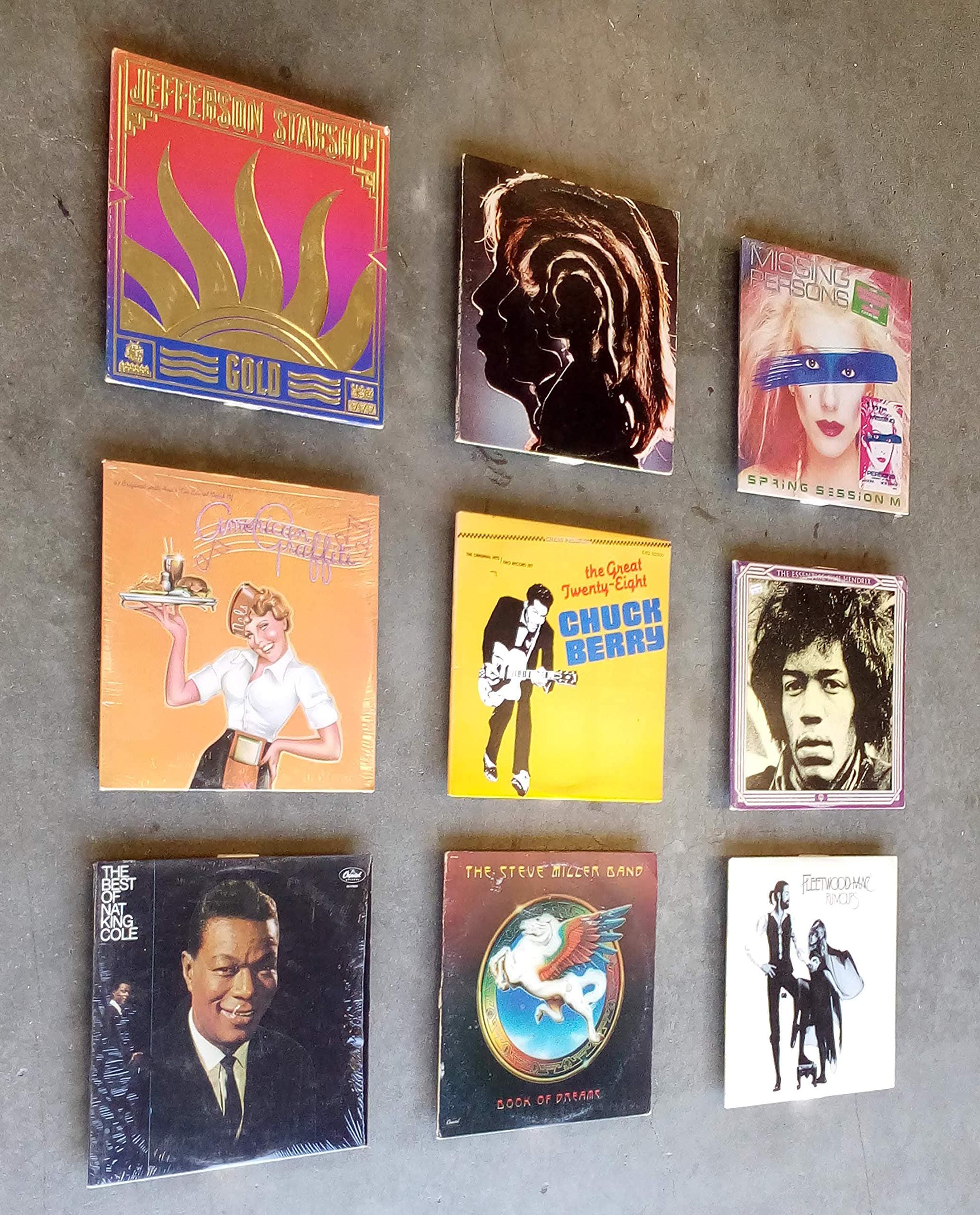 Peel N Stick Hook N Loop Album Holder Wall Mount Hanger Shelf Display Frames (9 pack)