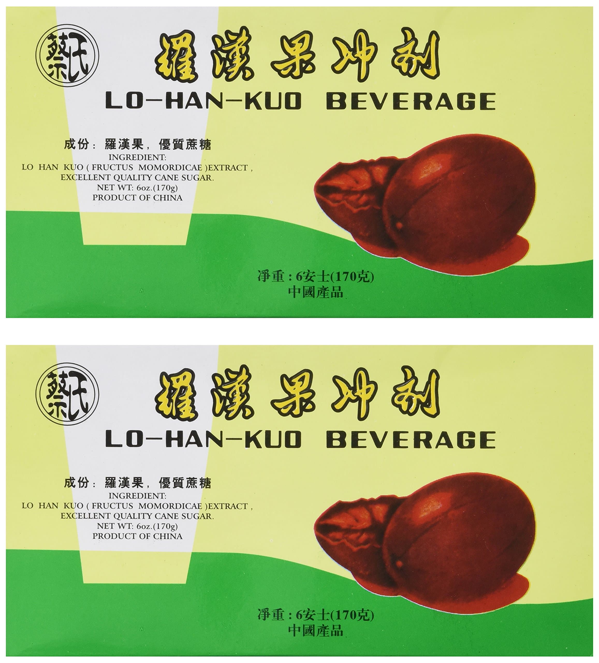 2 DOZEN (24 CUBES) LO HAN KUO BEVERAGE 6 OZ