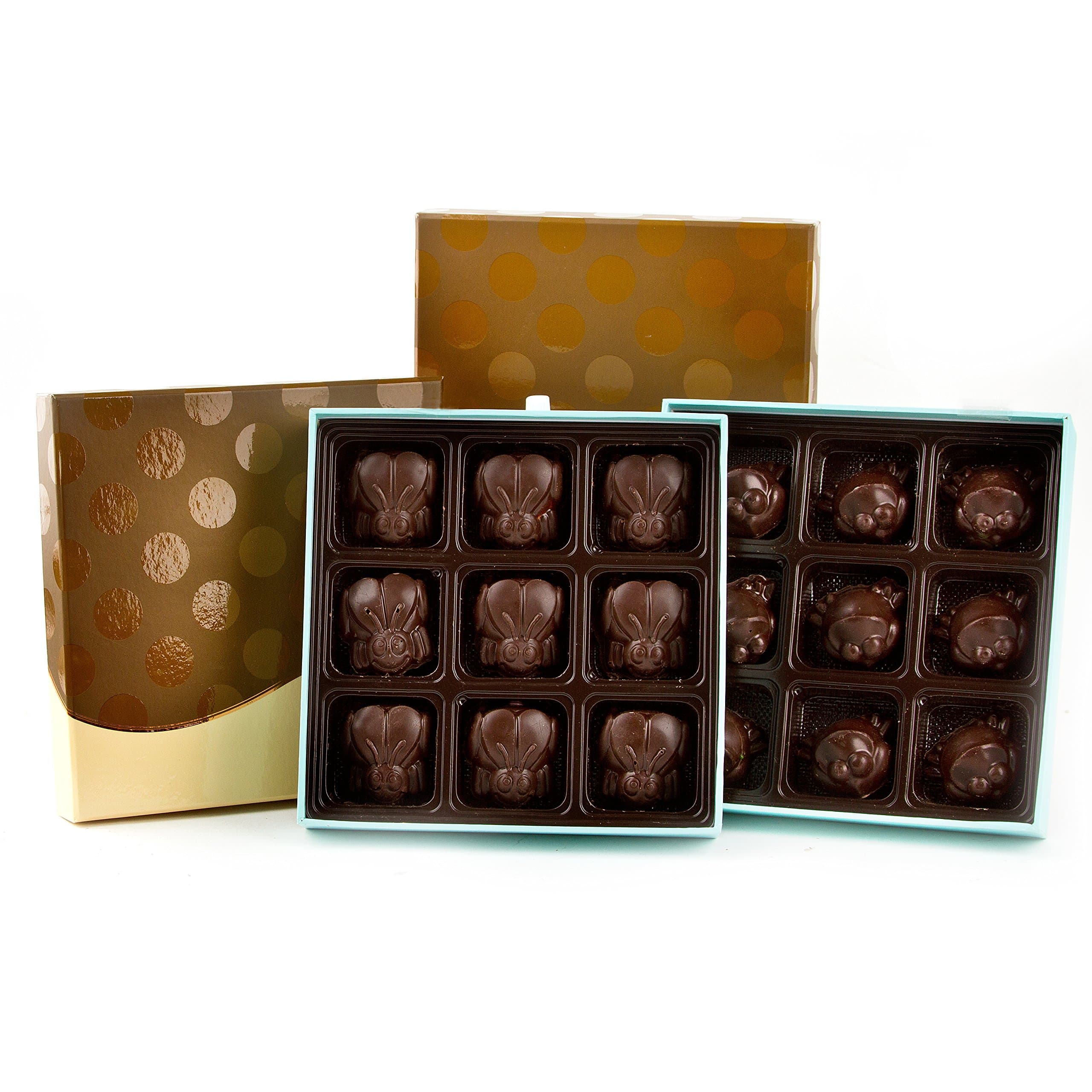 Passover Chocolate Frog and Locust Set Gift Box Set - Oh! Nuts