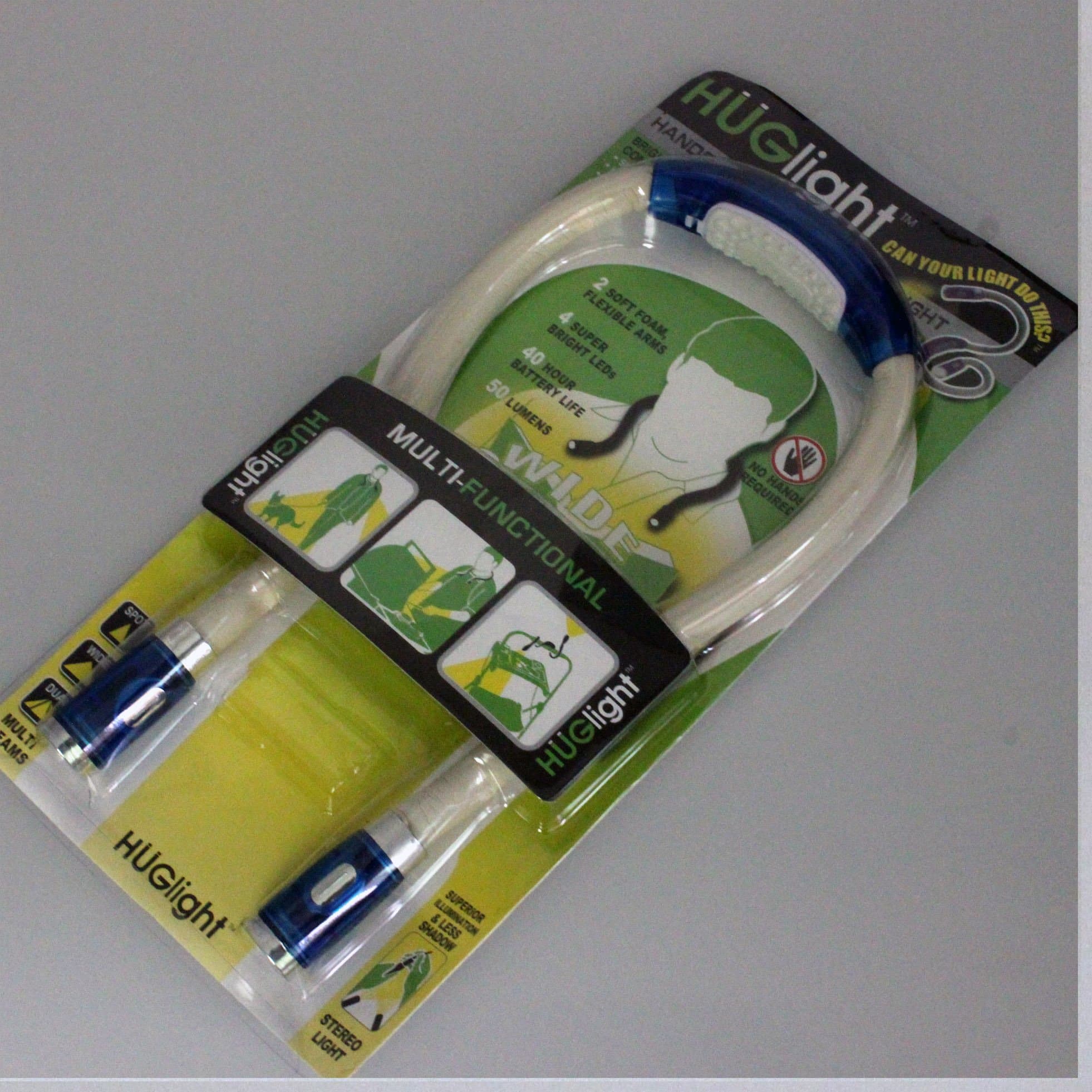 Hooshion Flexible Led Flashlight Hands-Free Reading Book Light Huglight Lamp (Blue)