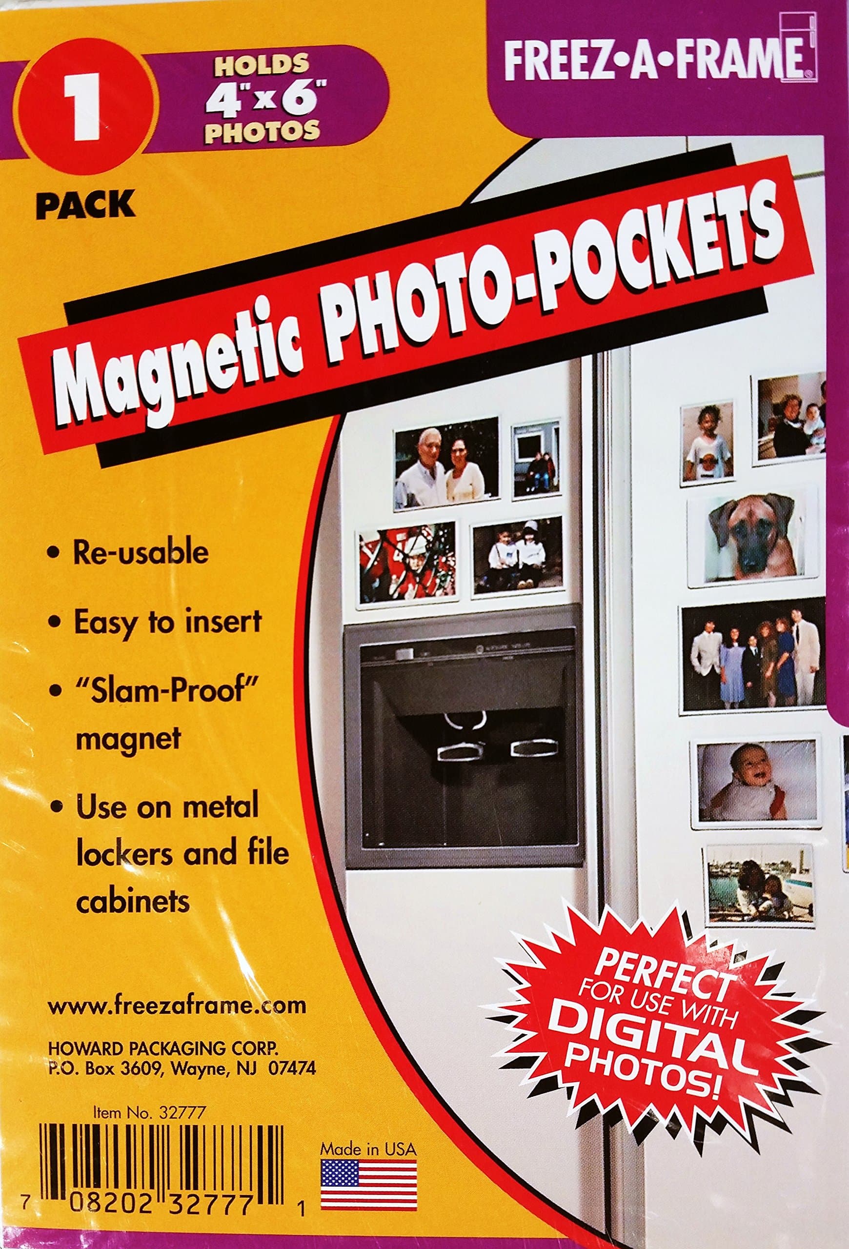 Howard Packaging32304 Magnet Photo Frame, 4" by 6"