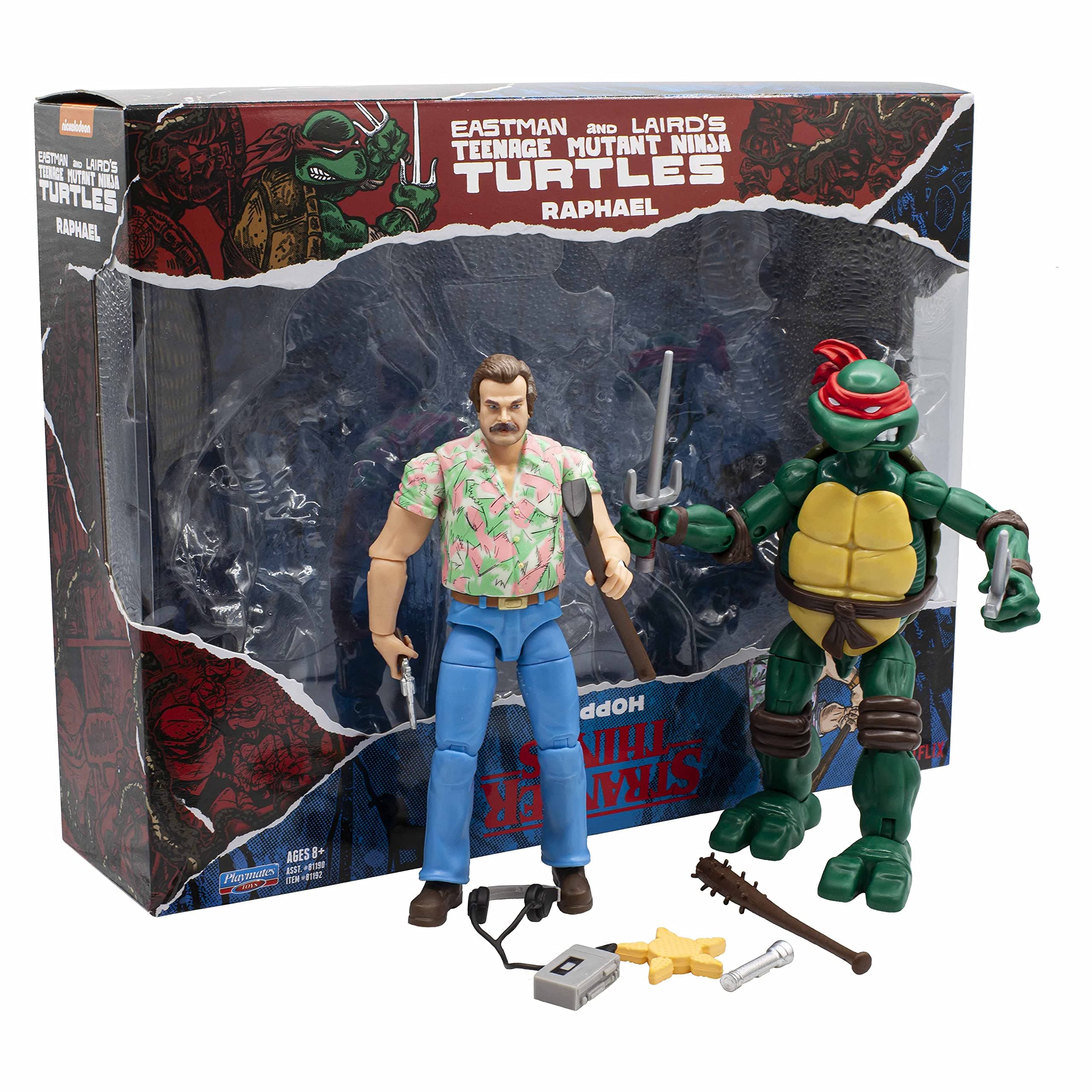 BANDAI - Multipack Ninja Turtles and Stranger Things - Raph vs Hooper Multicolor P81192