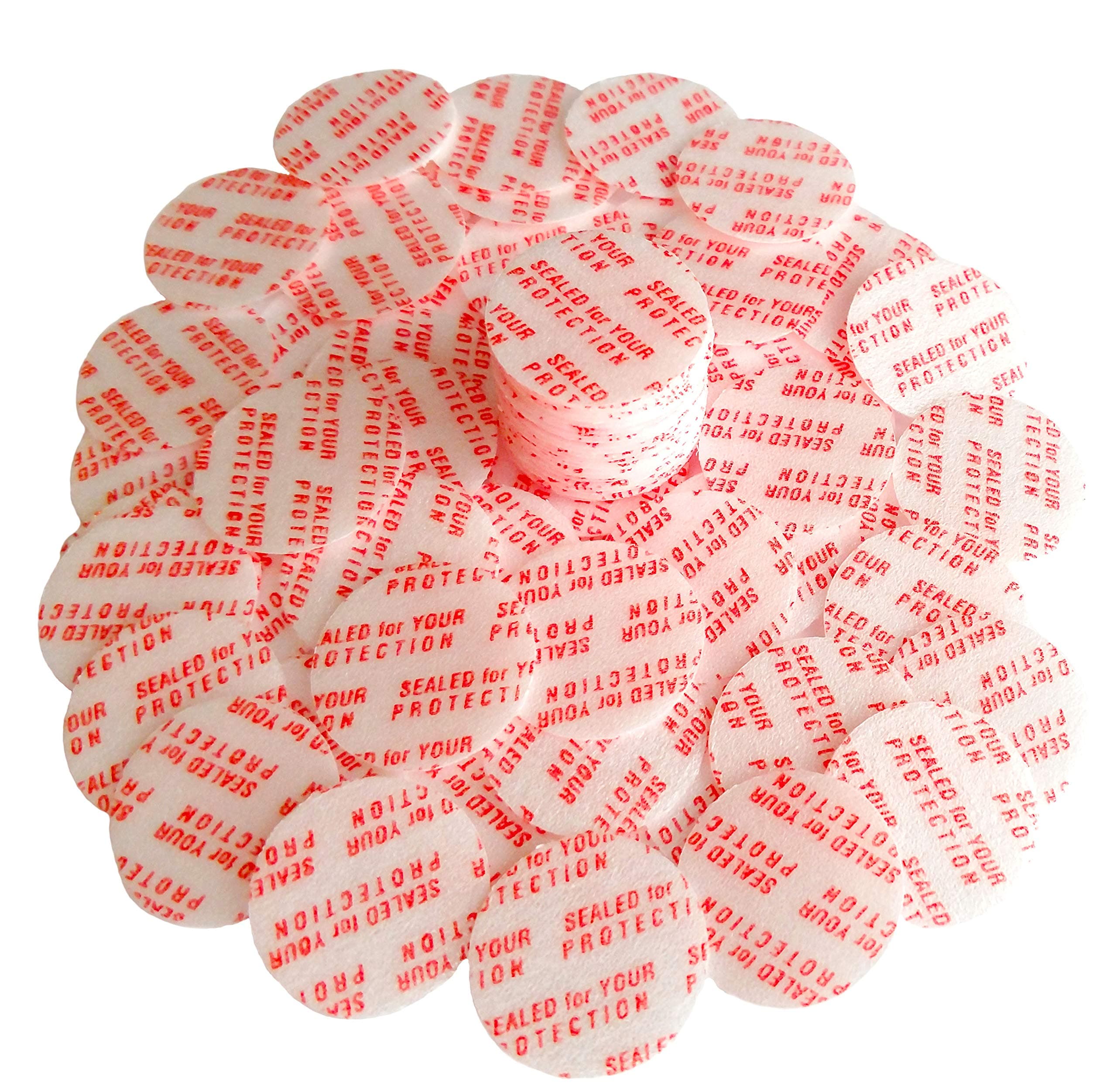 Torque Activated Pressure Sensitive Seals Cap Liners -20 mm (0.78") -100 PCS -Made in USA- for Glass & Plastic Bottles & Containers - No Induction Sealer Needed