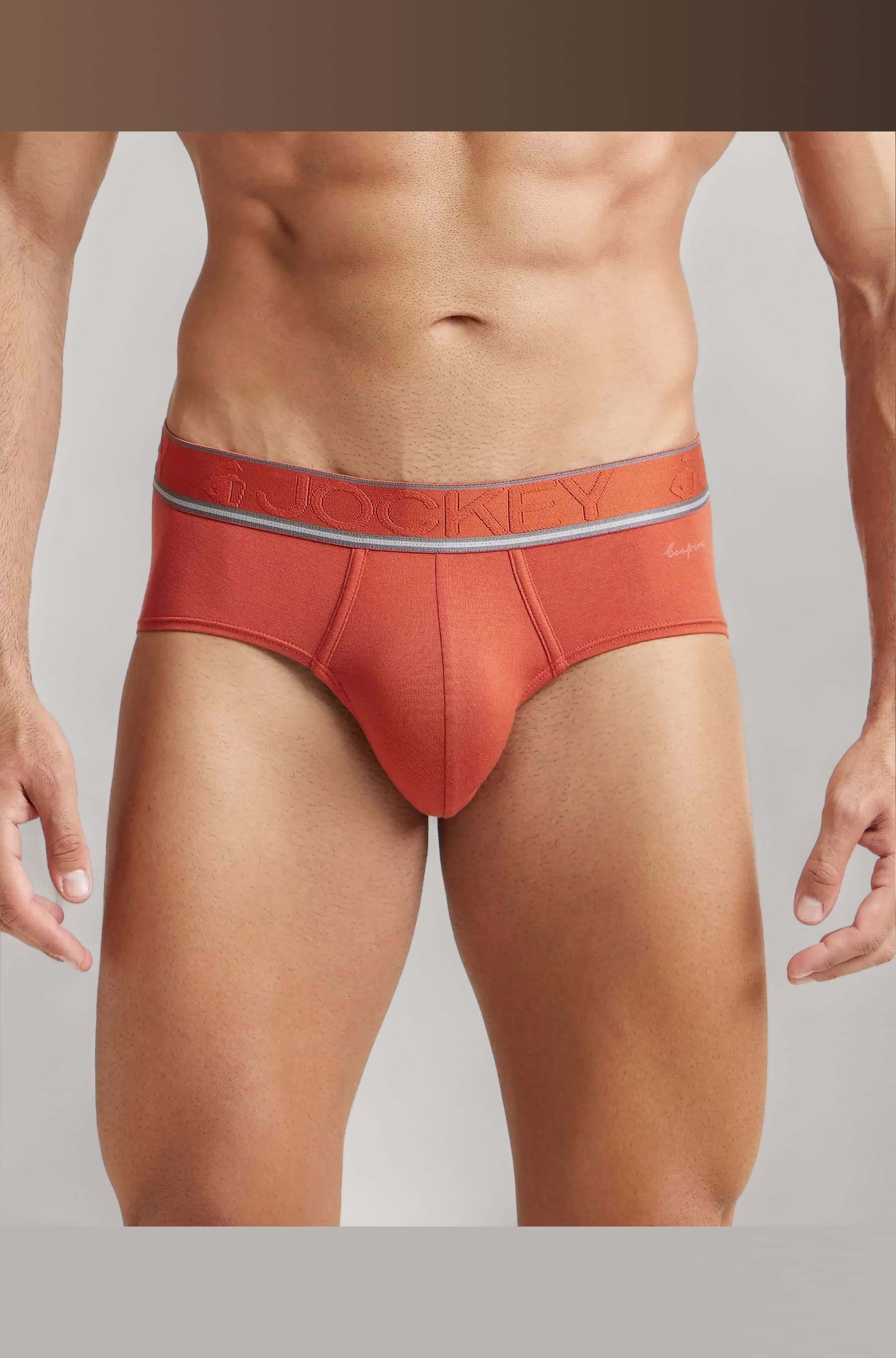 Jockey HG15 Men's Tencel Micro Modal Elastane Stretch Solid Brief with Stay Fresh Properties