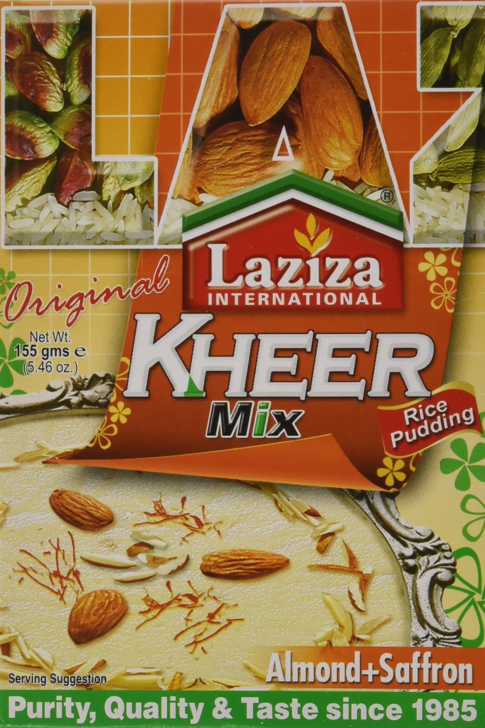 Kheer Mix Almond+saffron (rice Pudding), 155-Gram Boxes (Pack of 6)