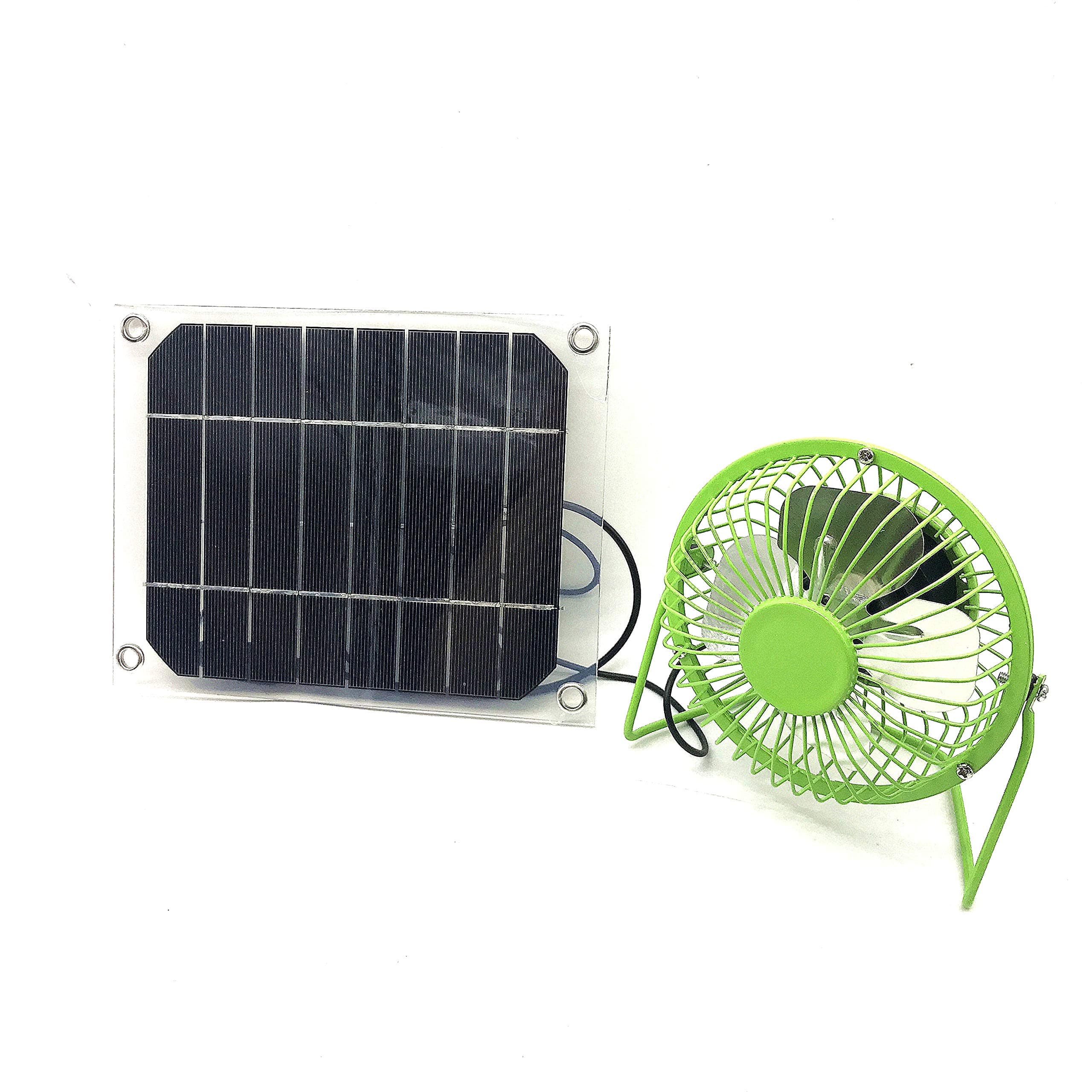 Solar Energy System 5W Solar Panel + 4 Inch Fan Solar Powered Fan Outdoor Home Cooling Ventilator Cooling Fan Solar Cooling Fan Office Home Decor