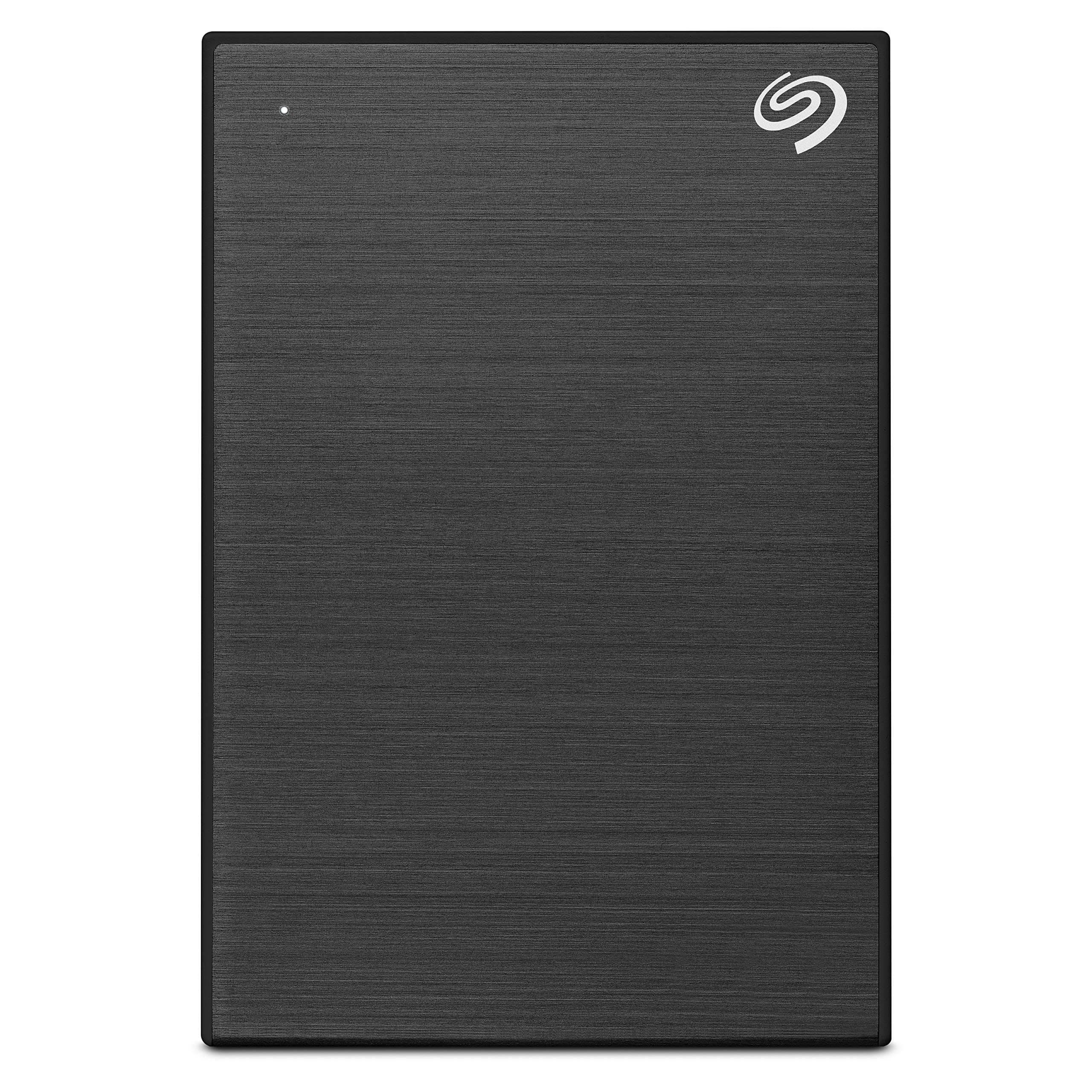 Seagate STKZ4000400 One Touch HDD with Password Function [Data Recovery Included] 4TB Black External Hard Disk HDD PS4 PS5 Win Mac Compatible
