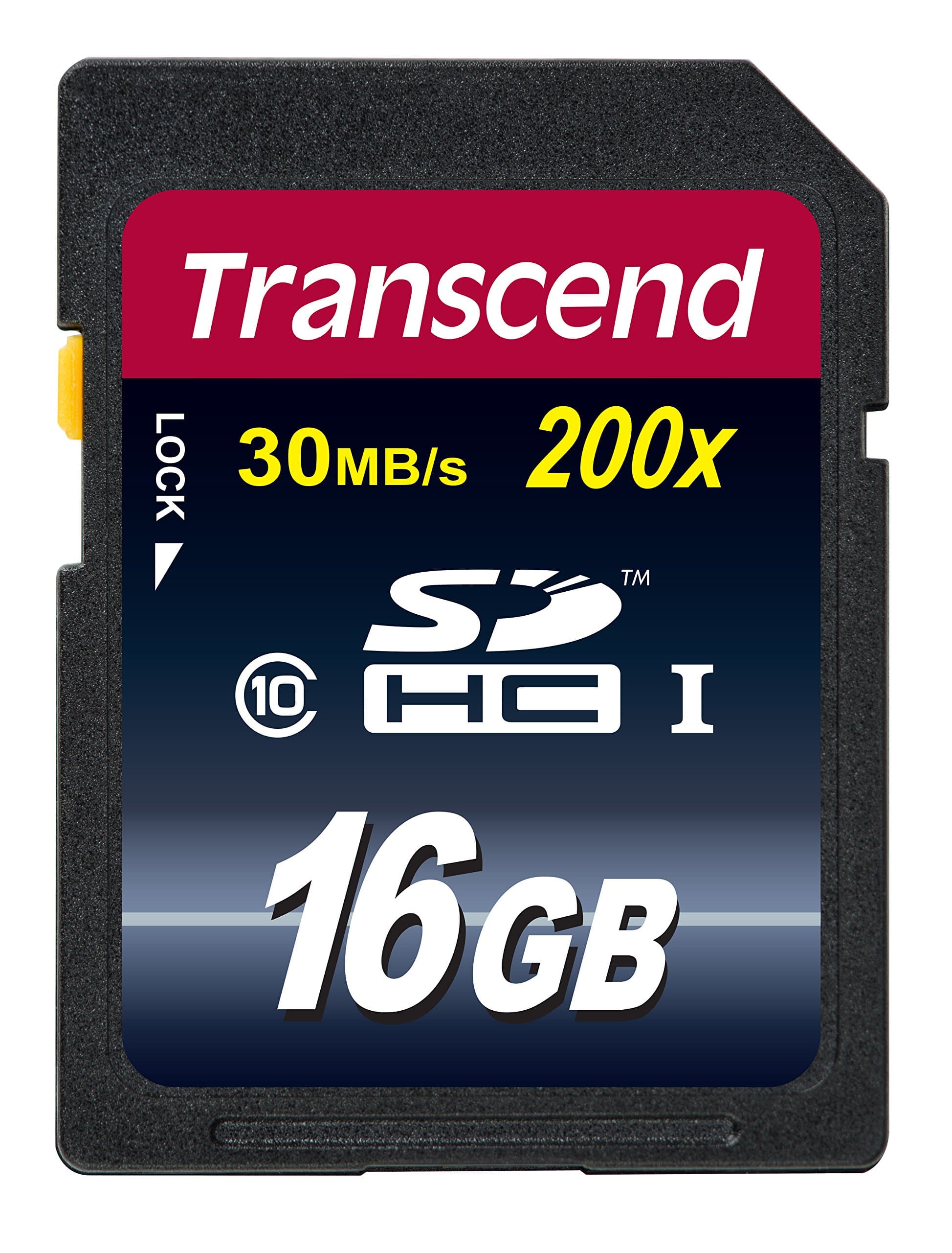 Transcend 8 GB Class 10 SDHC Flash Memory Card 16GB TS16GSDHC10