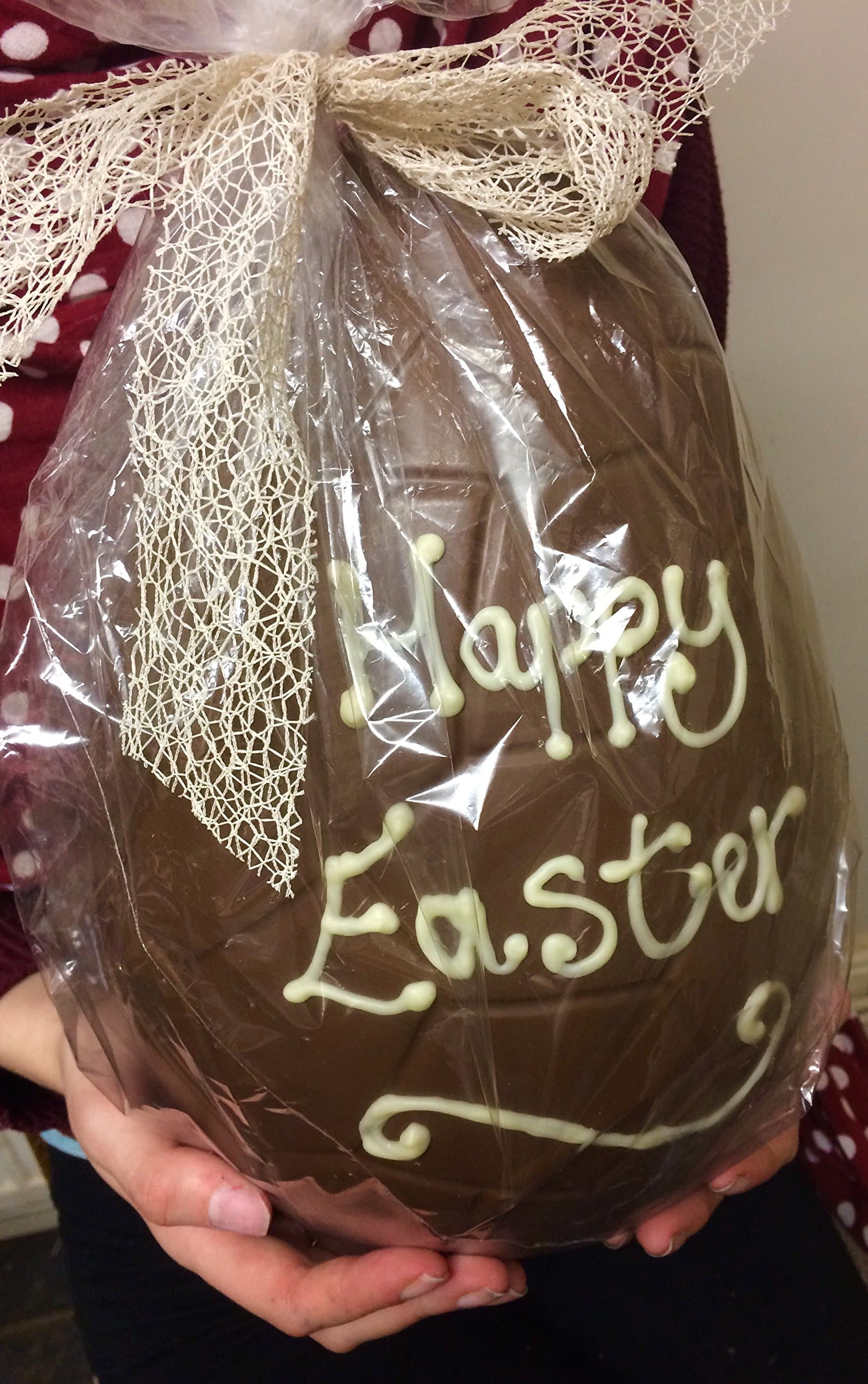 Gigantic Chocolate Personalised Handmade Easter Egg 1.2kg (Milk Chocolate)