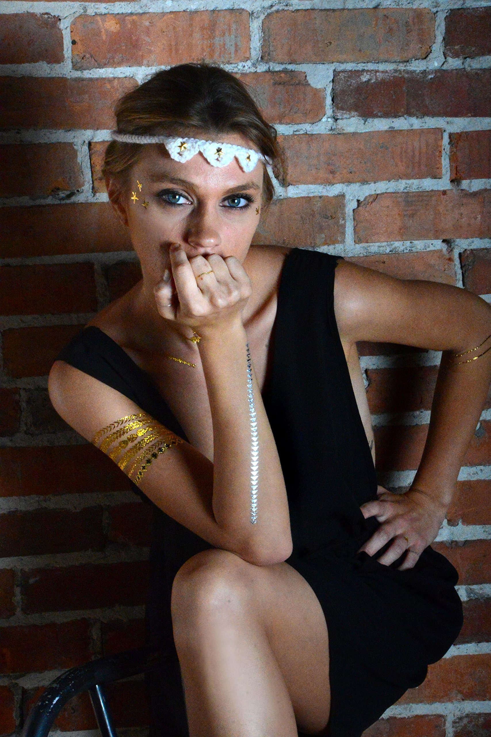 Temporary Metallic Tattoos (Cleopatra Collection)