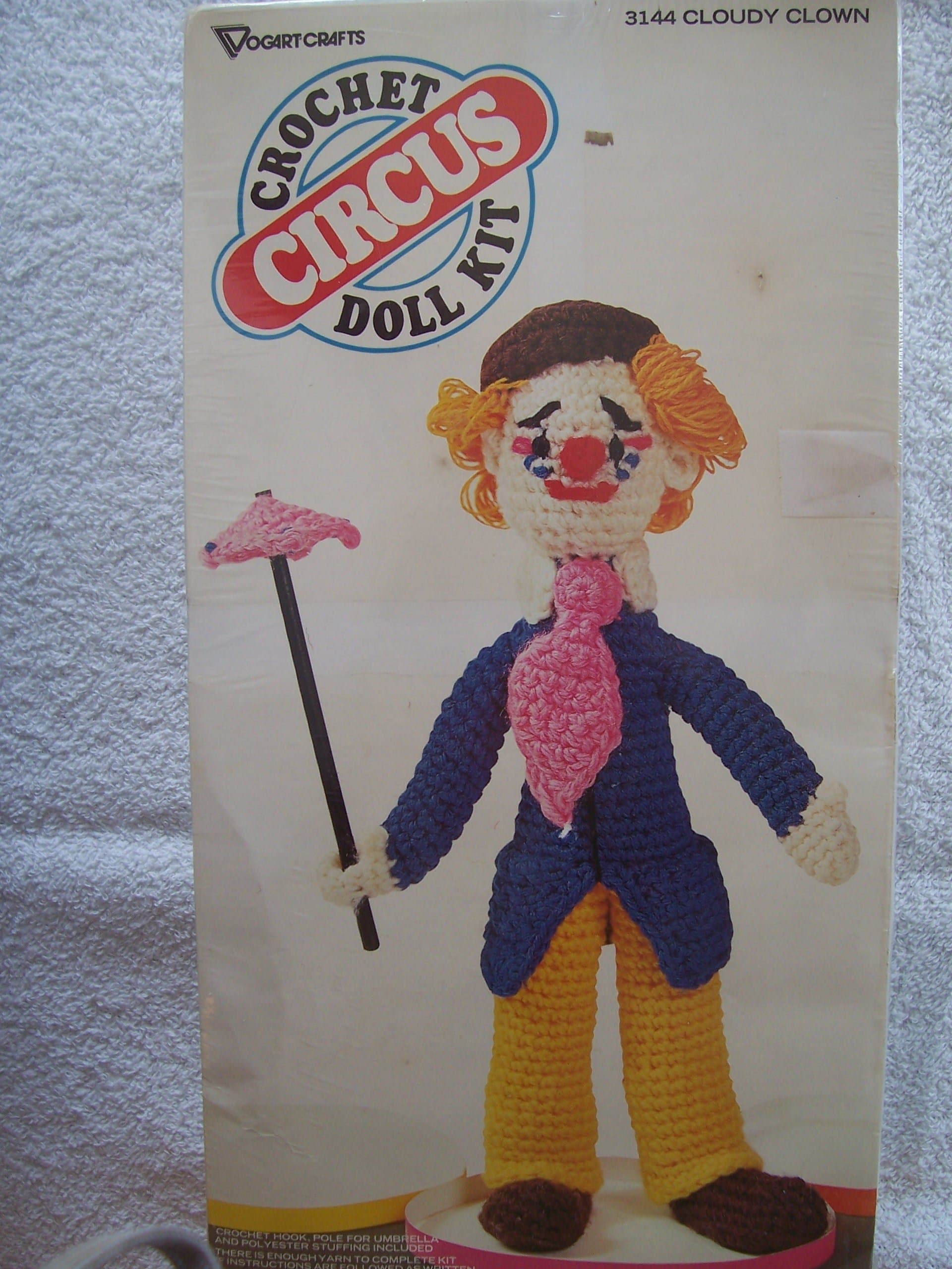 Cloudy Clown Circus Crochet Doll Kit