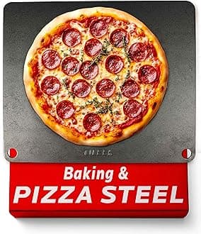 OLEEK Pizza steel Sheets for oven - Metal baking steels sheets for oven - Pizza steel 16x13.4 inches - Steel pizza stone for oven - Baking's steels pro pizza - Baking's stone for oven