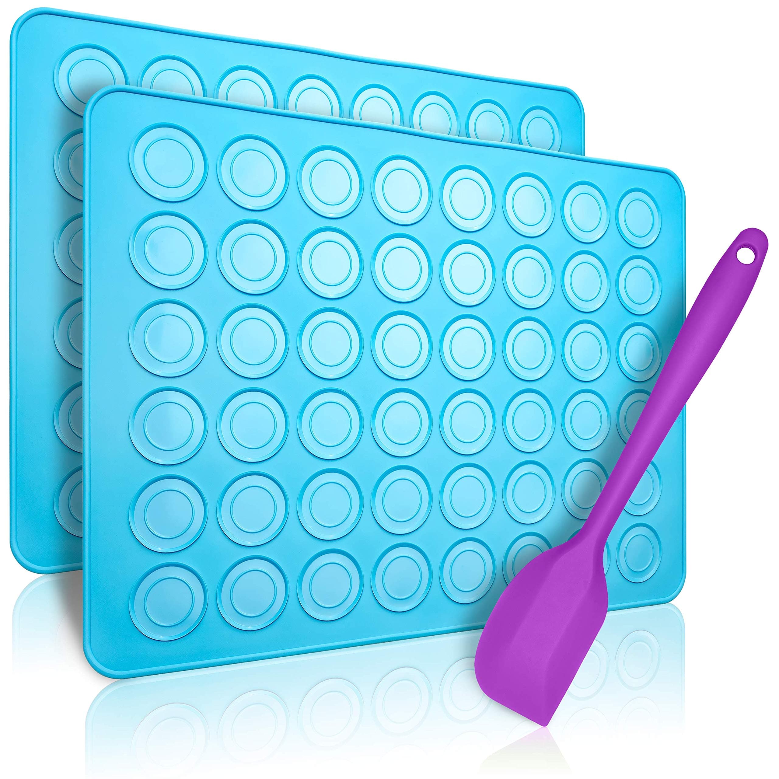 2x Macaron Baking Mat – Blue