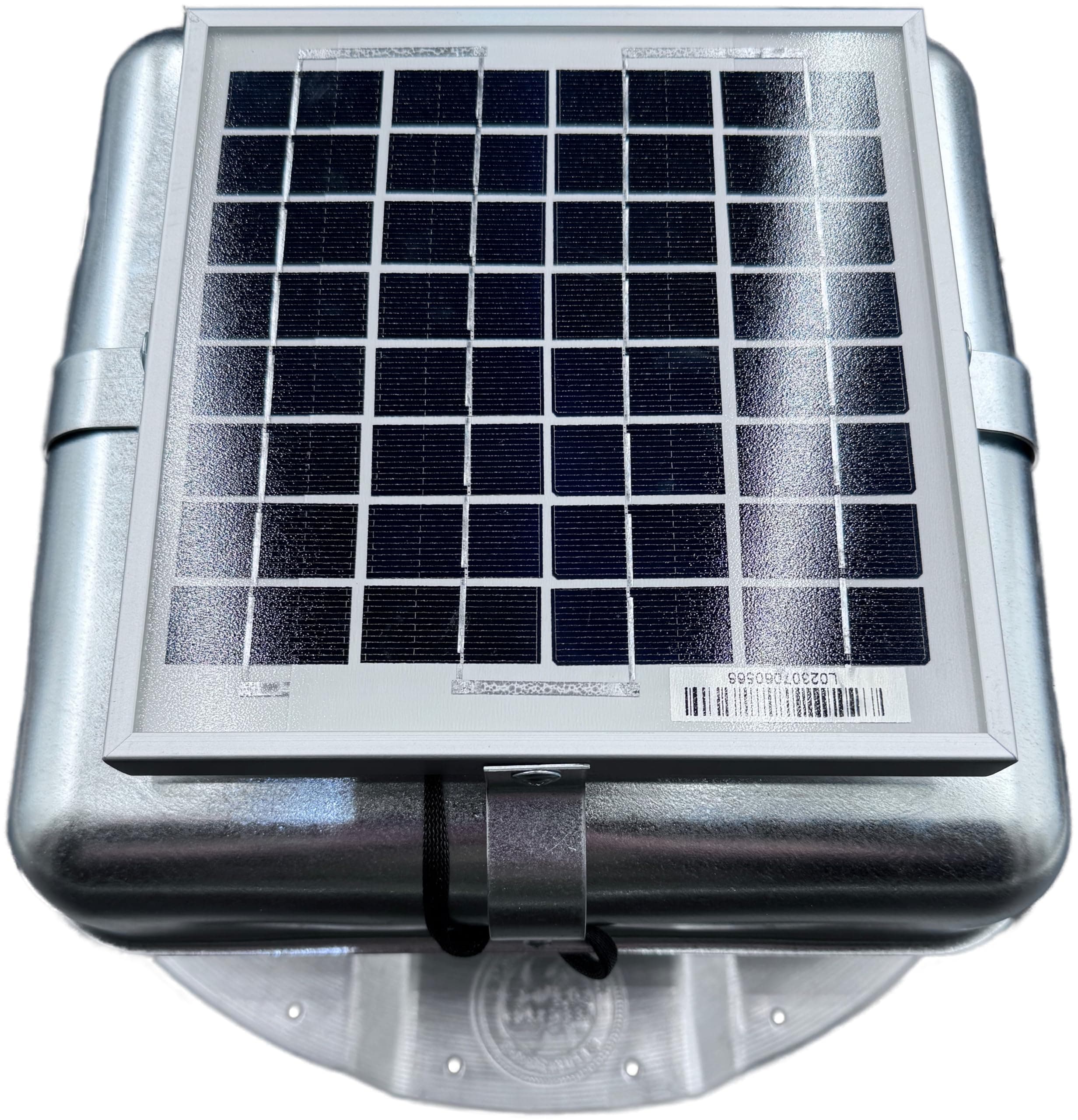 Solar RoofBlaster for 3.5" Ribbed Conex Shipping Container (Galvanized)