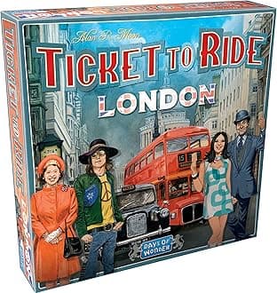 Days of Wonder | Ticket to Ride London Board Game | Ages 8+ | For 2 to 4 players | Average Playtime 10-15 Minutes