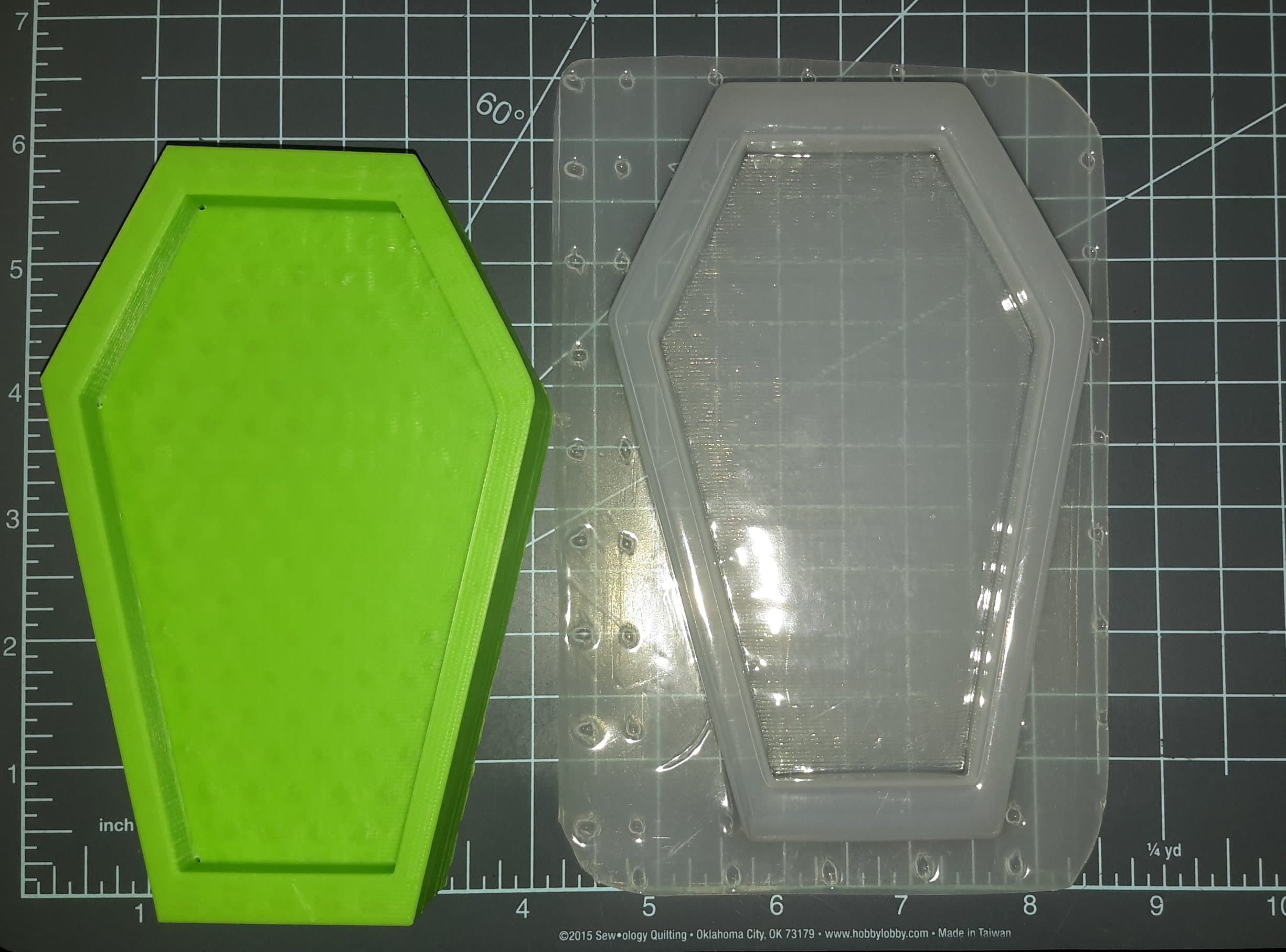 Large Coffin Plastic Mold, Bath Bomb Mold, Casket Mold