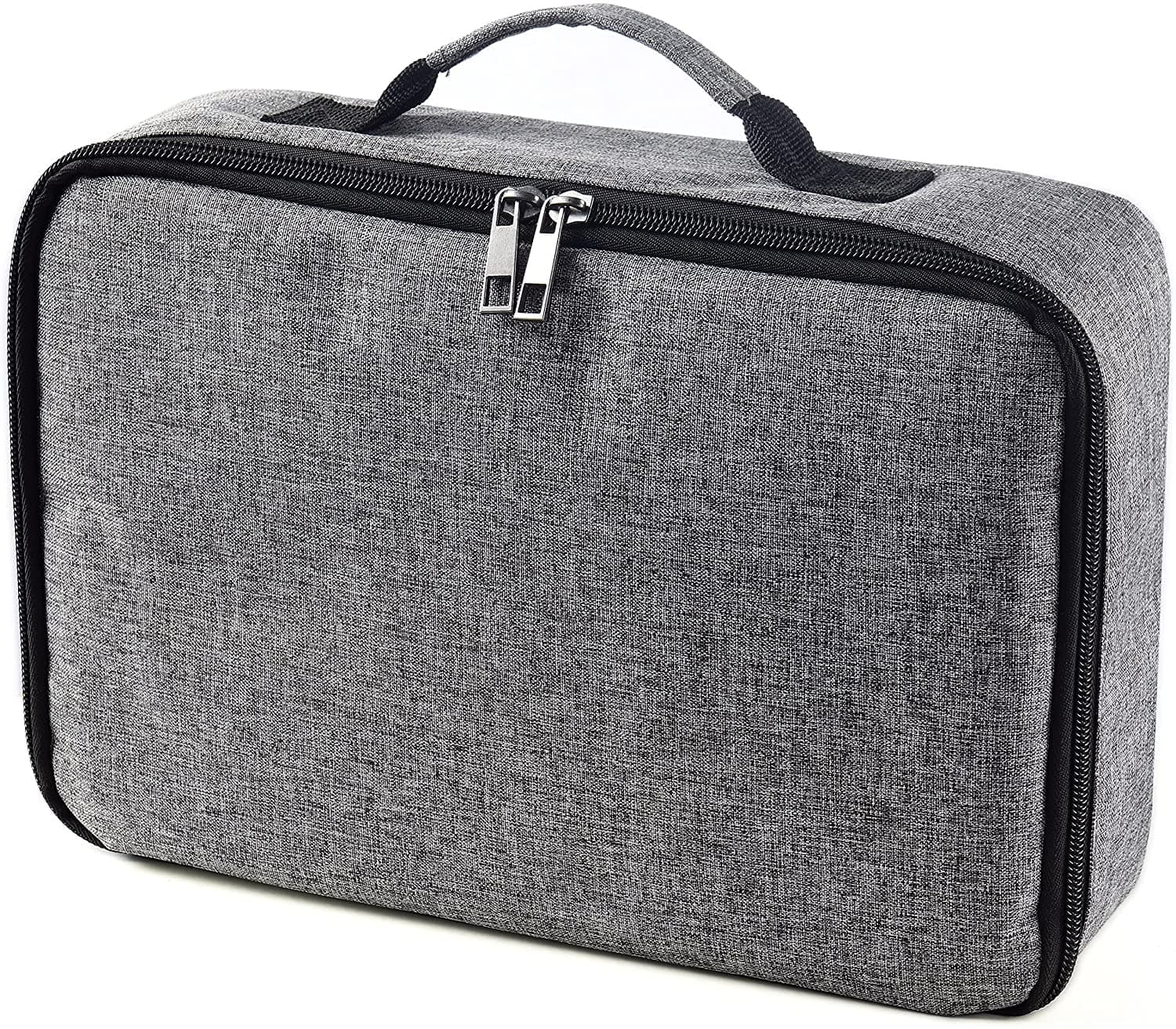 DOACE Projector Grey Carrying Bag,Universal Storage Organizer for Projectors and Accessories(30x20x7.5cm,Single)