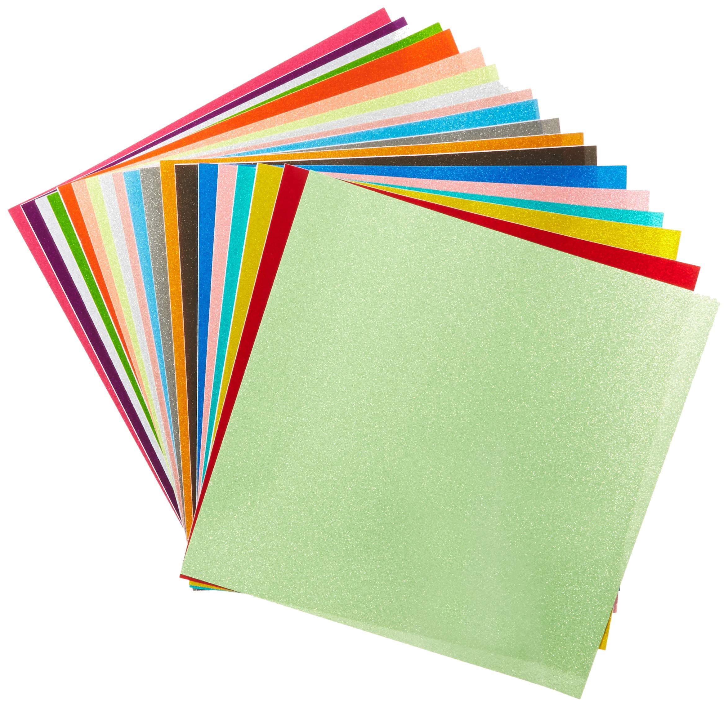 styletechSelf Adhesive Glitter Vinyl Sheets, 12 Inches, 19 Pack