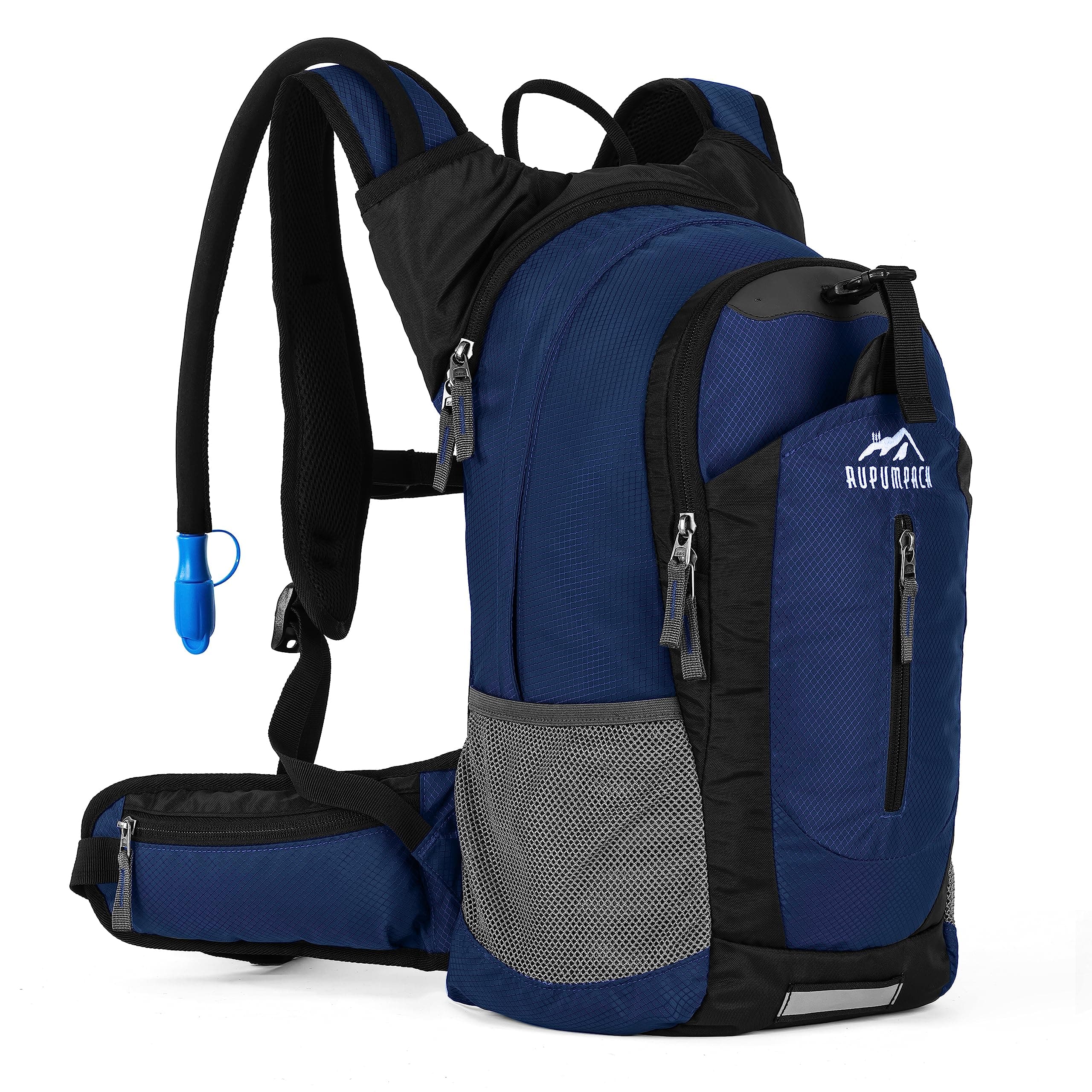 RUPUMPACK Insulated Hydration Backpack Pack with 2.5L BPA Free Bladder, Lightweight Daypack Water Backpack for Hiking Running Cycling, School Commuter, Fits Men, Women, Kids, 18L