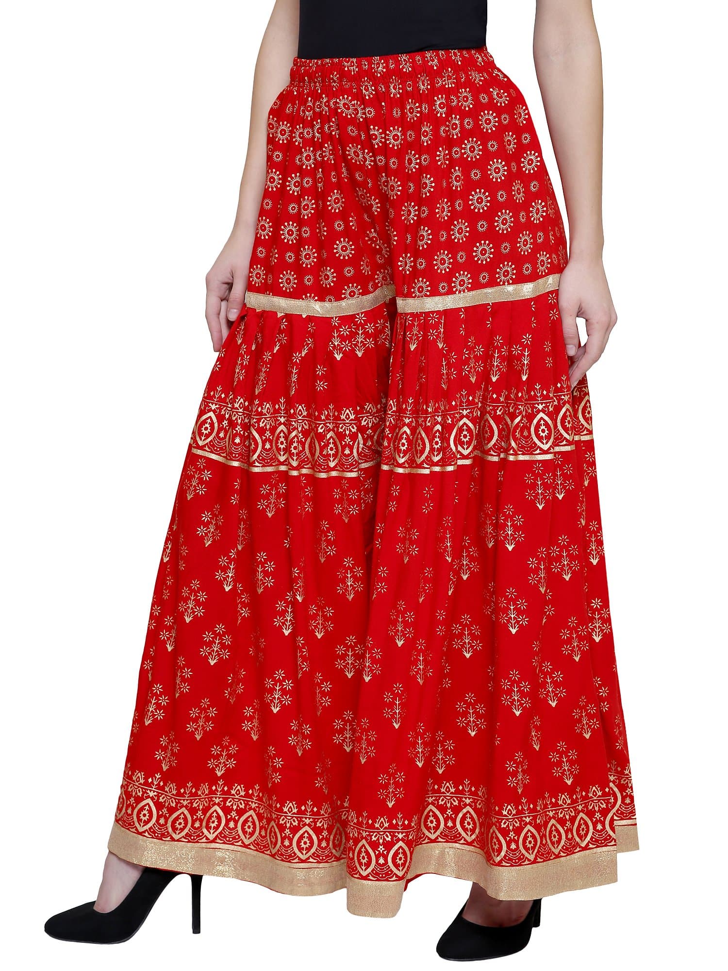 DAMEN MODE Women's Rayon Sharara Bottom