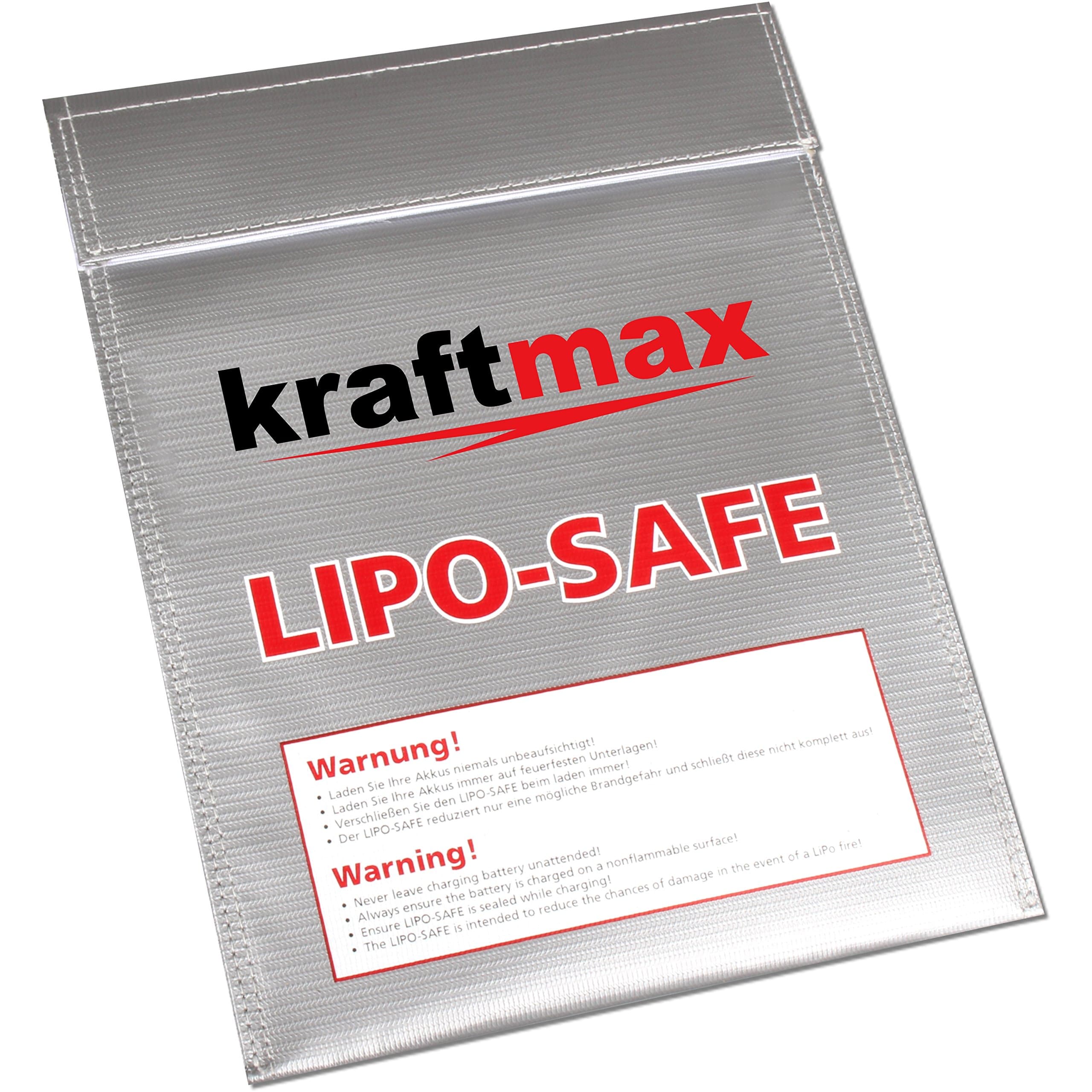 kraftmax Original LiPO Safe Guard Battery Protective Case for Li-Ion Lithium Batteries e.g. 18650