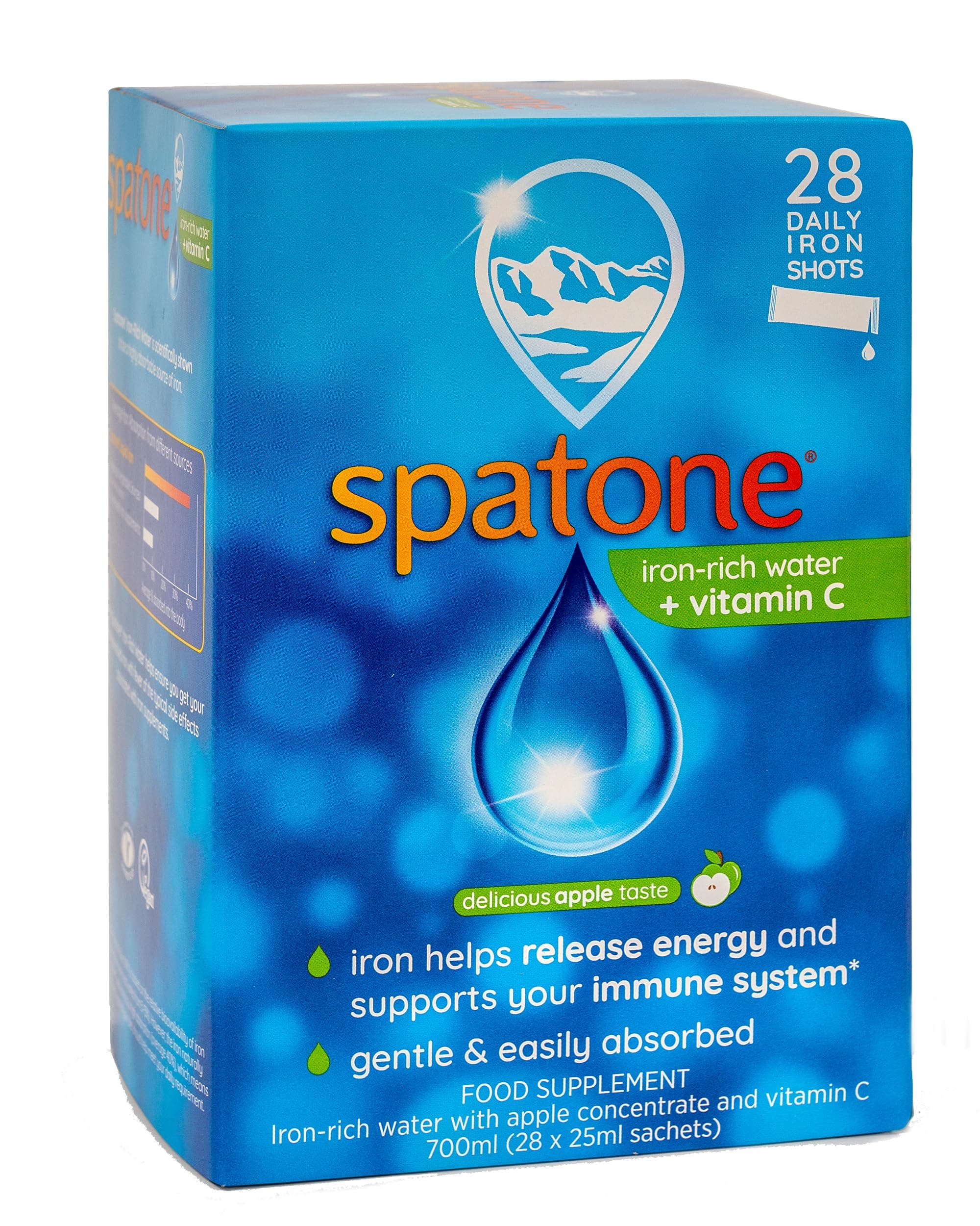 Spatone Liquid Iron Supplement Apple Flavour,28x25ml