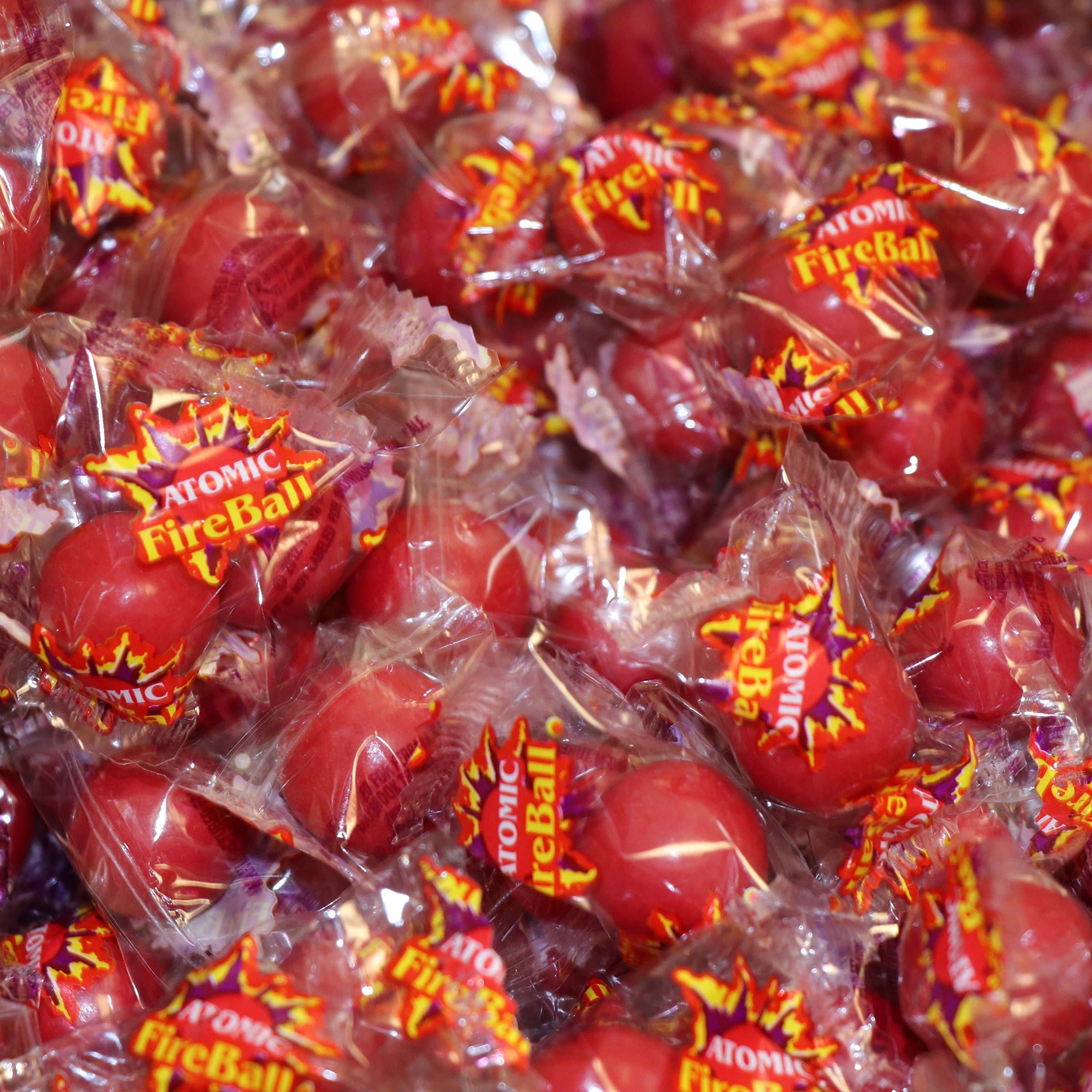 Bulk Atomic Fireballs 3 Pound Box Hard Candies for Pinata Filler Party Candy Bar