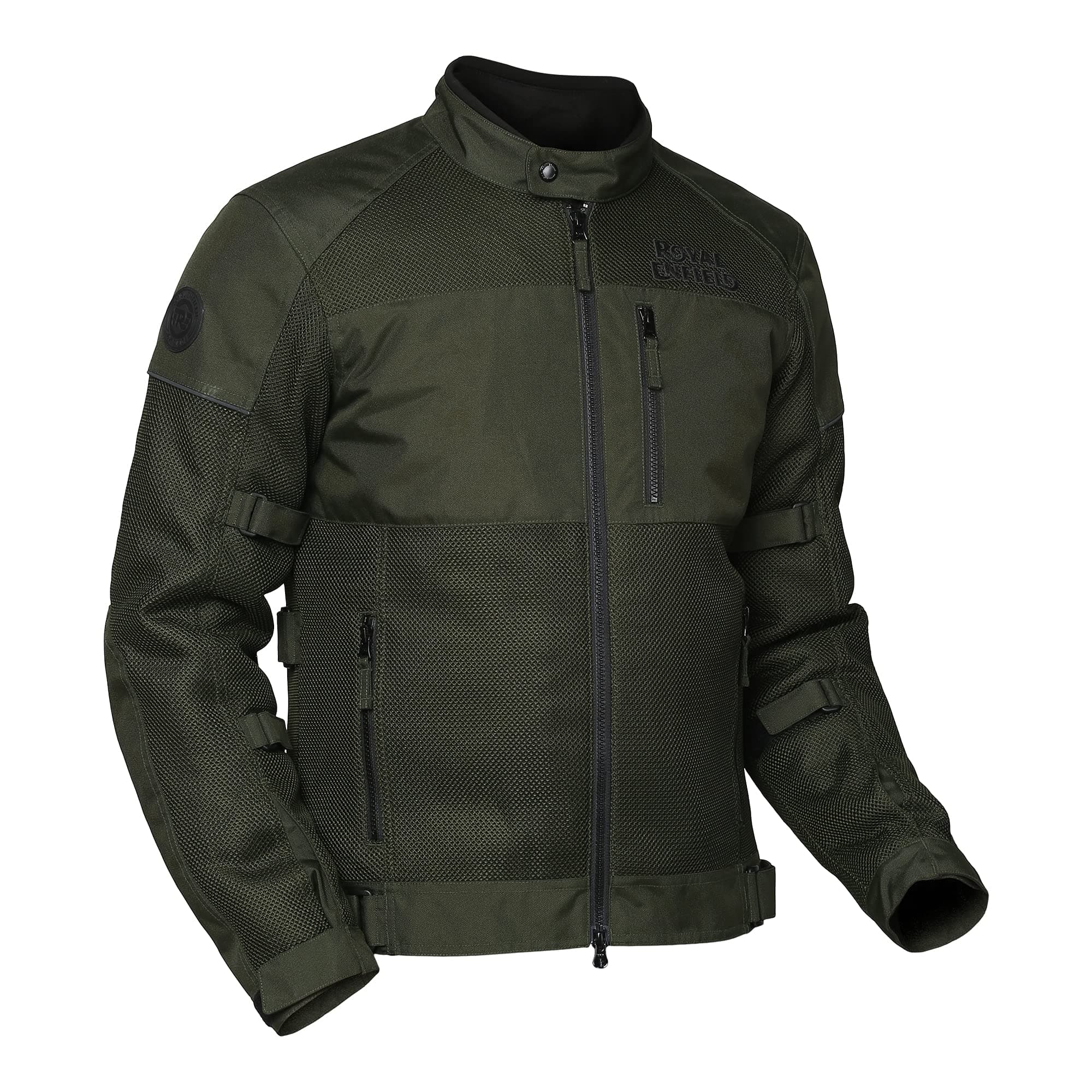 Windfarer Riding Jacket Olive(L) 42 Cm Knox Flexiform Ce Level 1 Certified Protectors At Shoulders And Elbows / High Abrasion-Resistant mesh with high air permeability