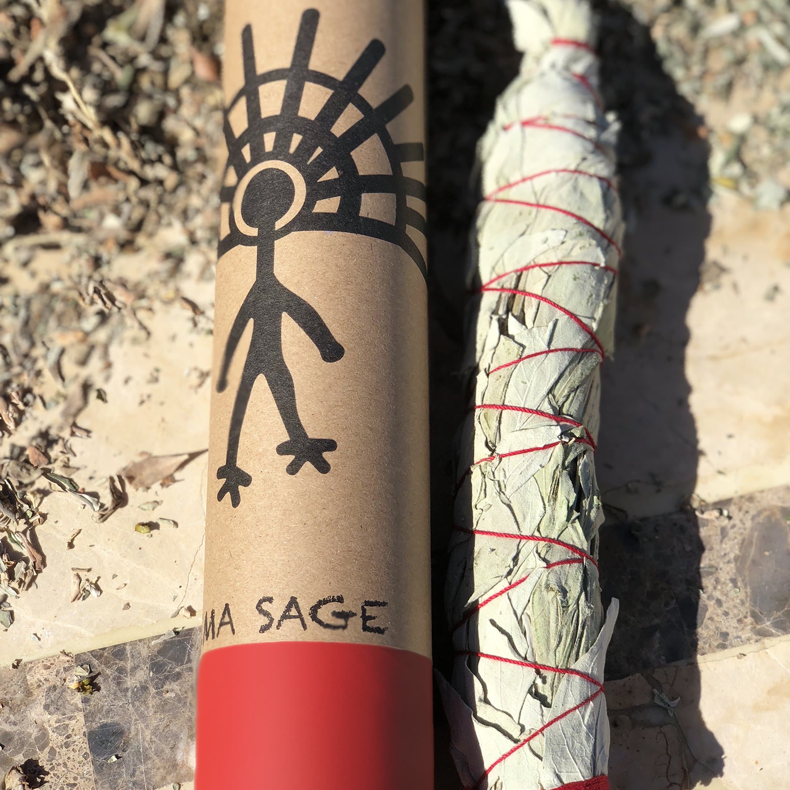 Authentic Native American Hand Made White Smudge Stick & Custom Holder. Harvested, Bundled, Blessed and Custom Packaged. Made on The Gila River Indian Reservation in Arizona, USA. Powerful!