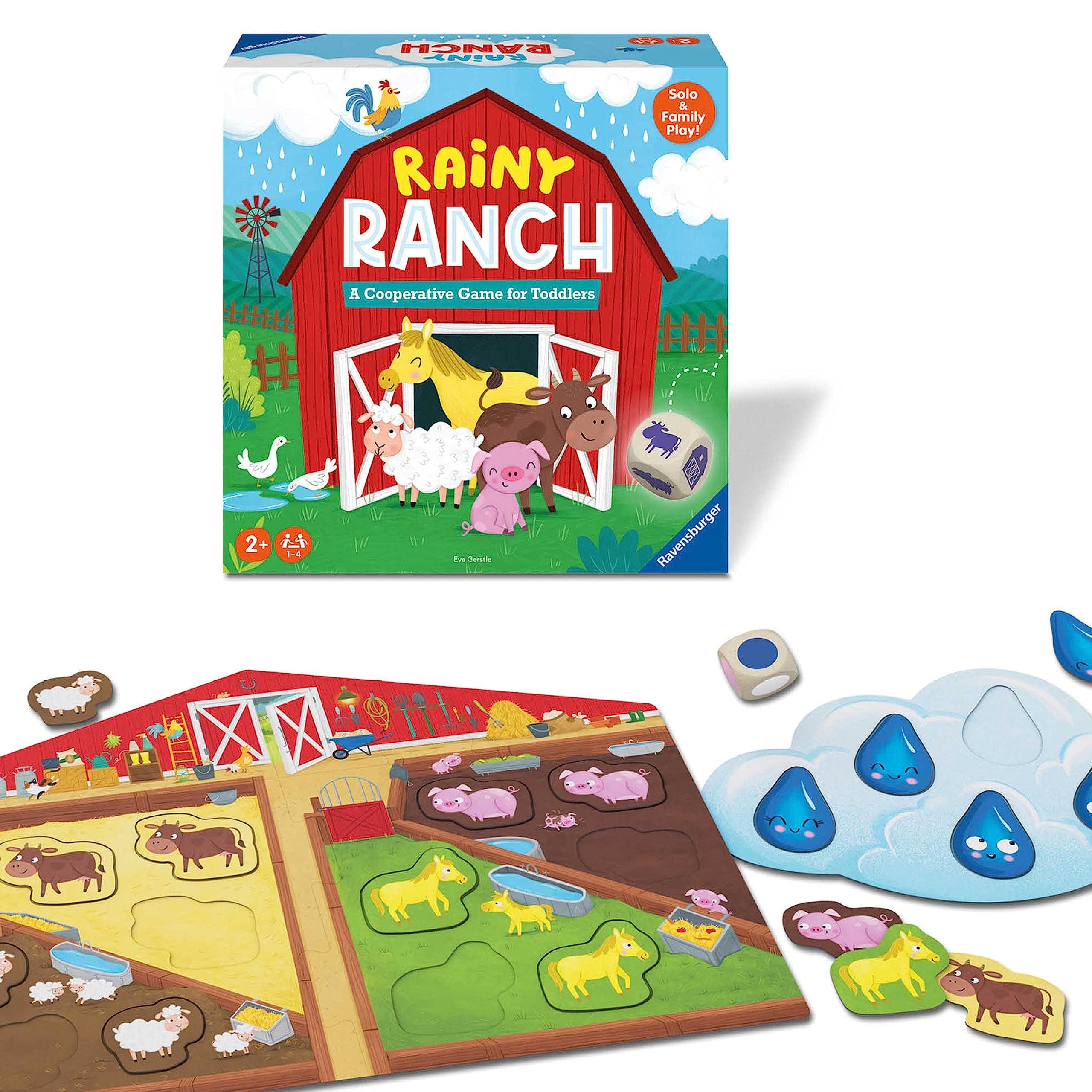 Rainy Ranch - Engaging Cooperative Game for Toddlers - Skill Development - Flexibility for Growing Minds - Stimulates Imagination - MESH Accredited
