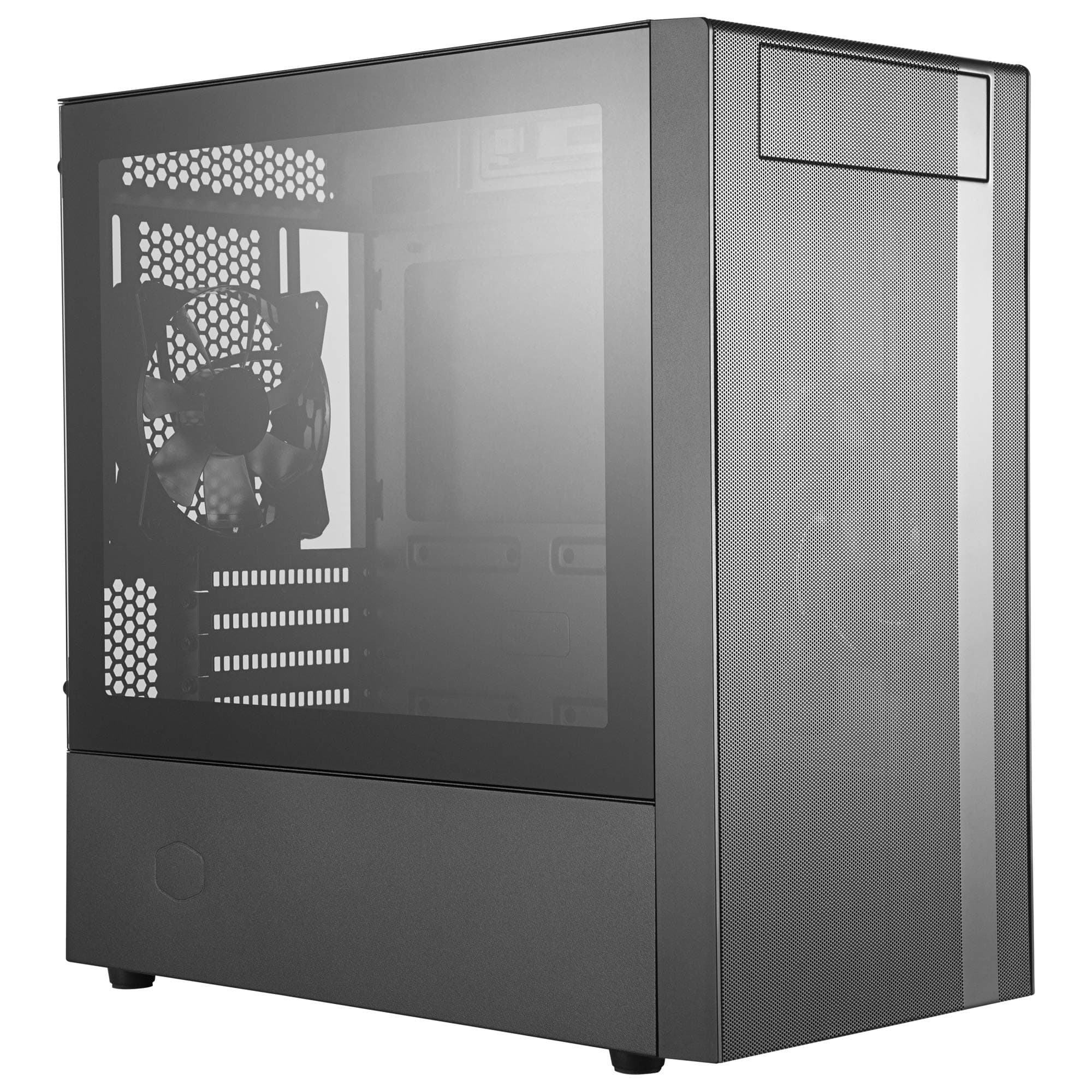 Cooler Master Masterbox Nr400 Micro-Atx Tower With Front Mesh Ventilation, Minimal Design, Tempered Glass Side Panel And Single Headset Jack