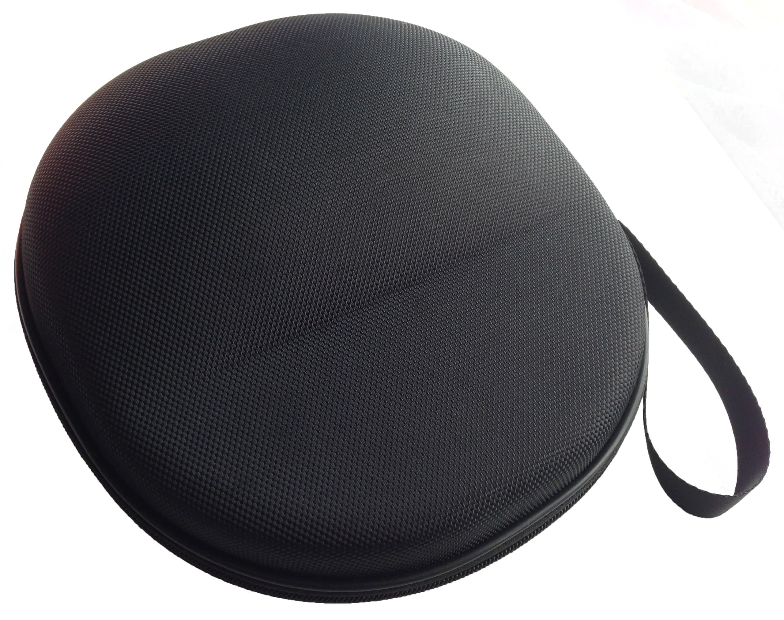 Large Hard Headphone Case | Compatible with Sony, Sennheiser, Beats & More | Black Ballistic Nylon