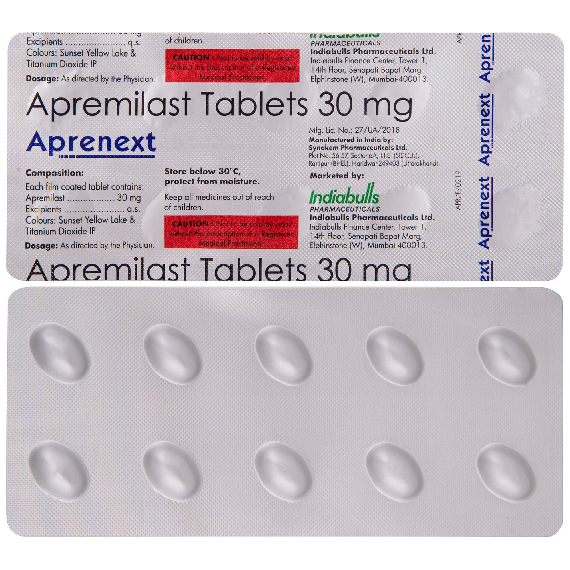 Aprenext - Strip of 10 Tablets