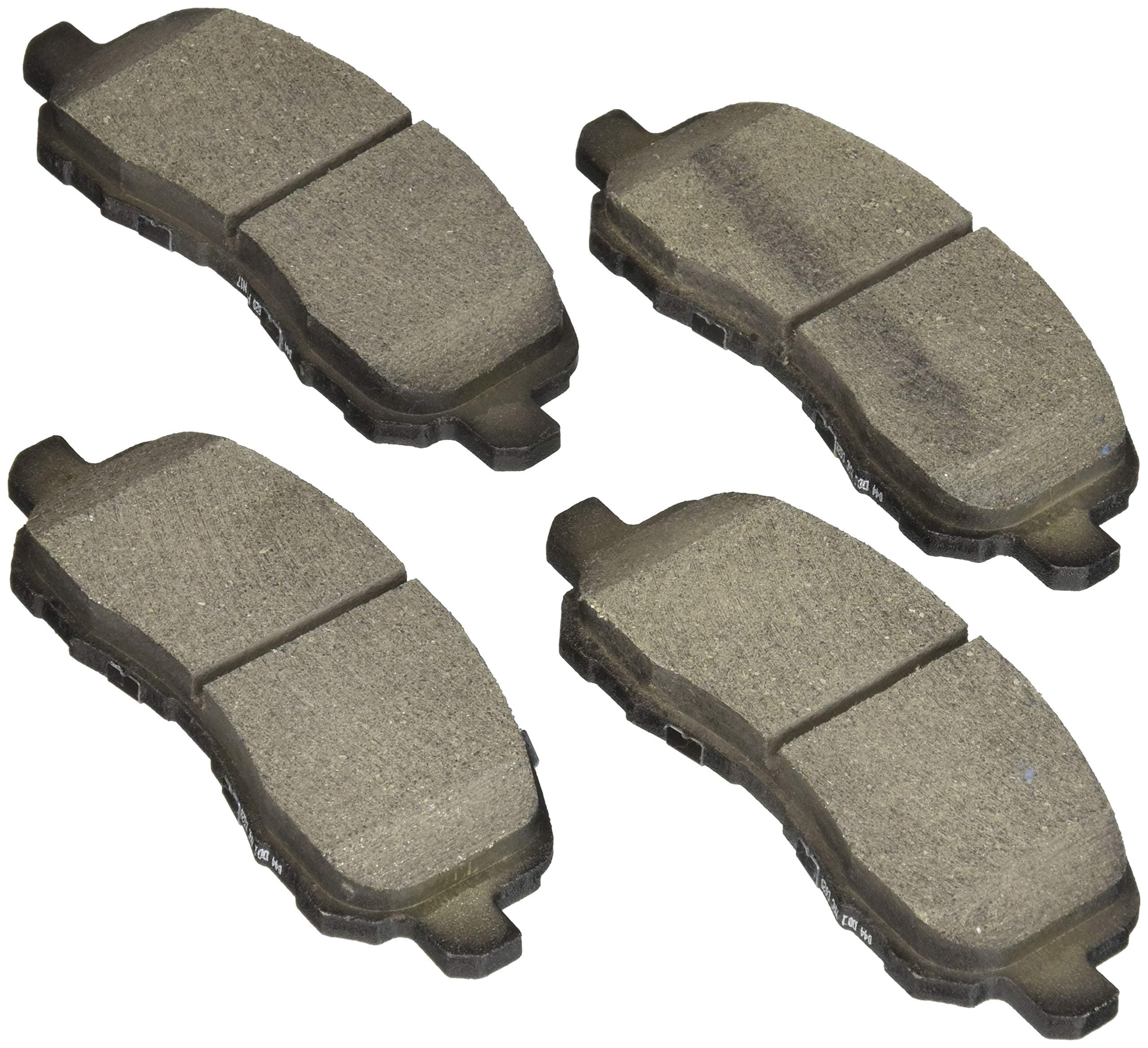 BOSCH BE866H Blue Ceramic Disc Brake Pad Set w/Hardware- Compatible with Select Chrysler 200; Dodge Avenger, Caliber, Stratus; Jeep Compass, Patriot; Mitsubishi Eclipse, Lancer, Outlander +More; FRONT