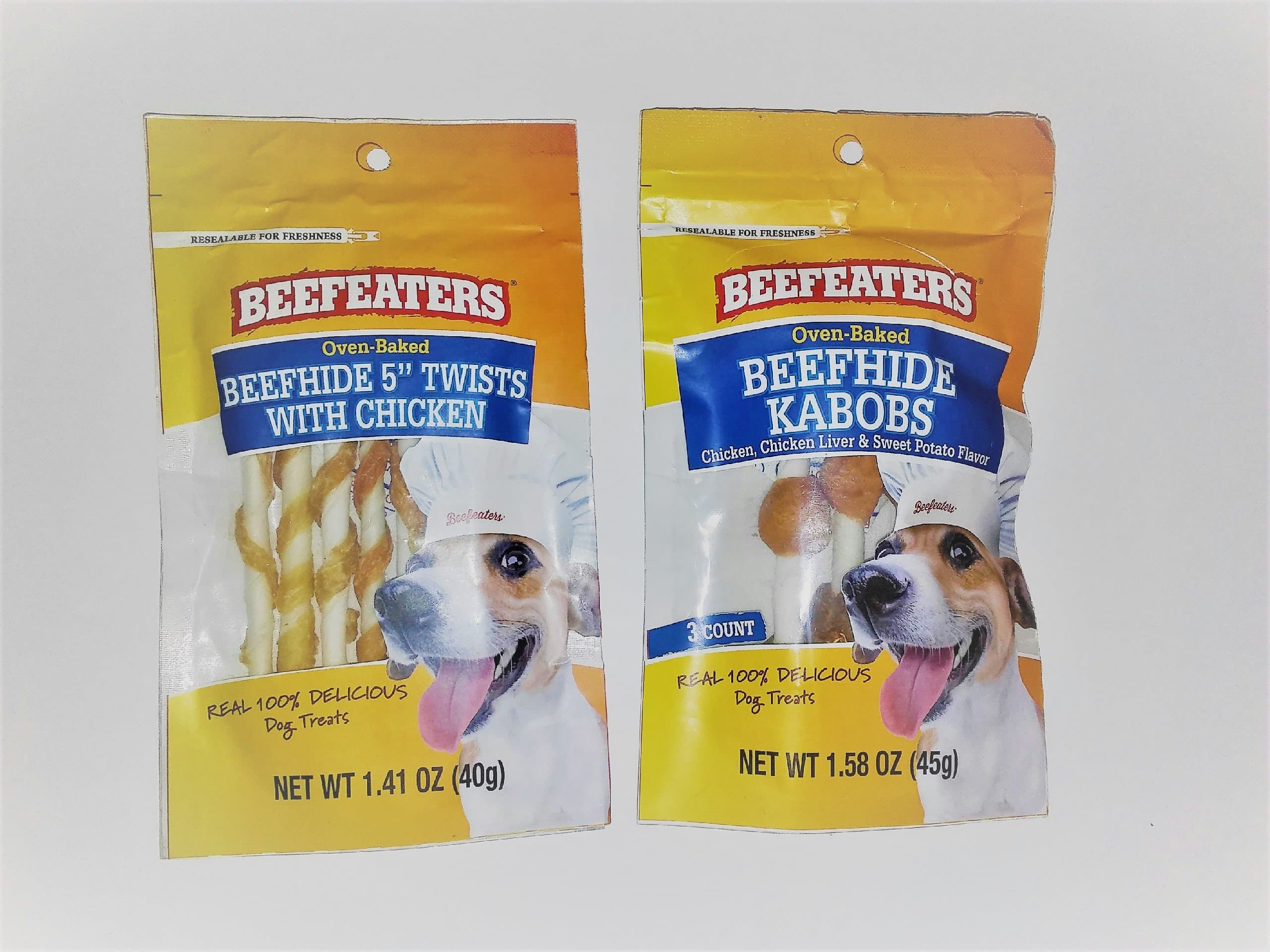 Beefeaters Beefhide 5" Twists with Chicken and Beef Kabobs