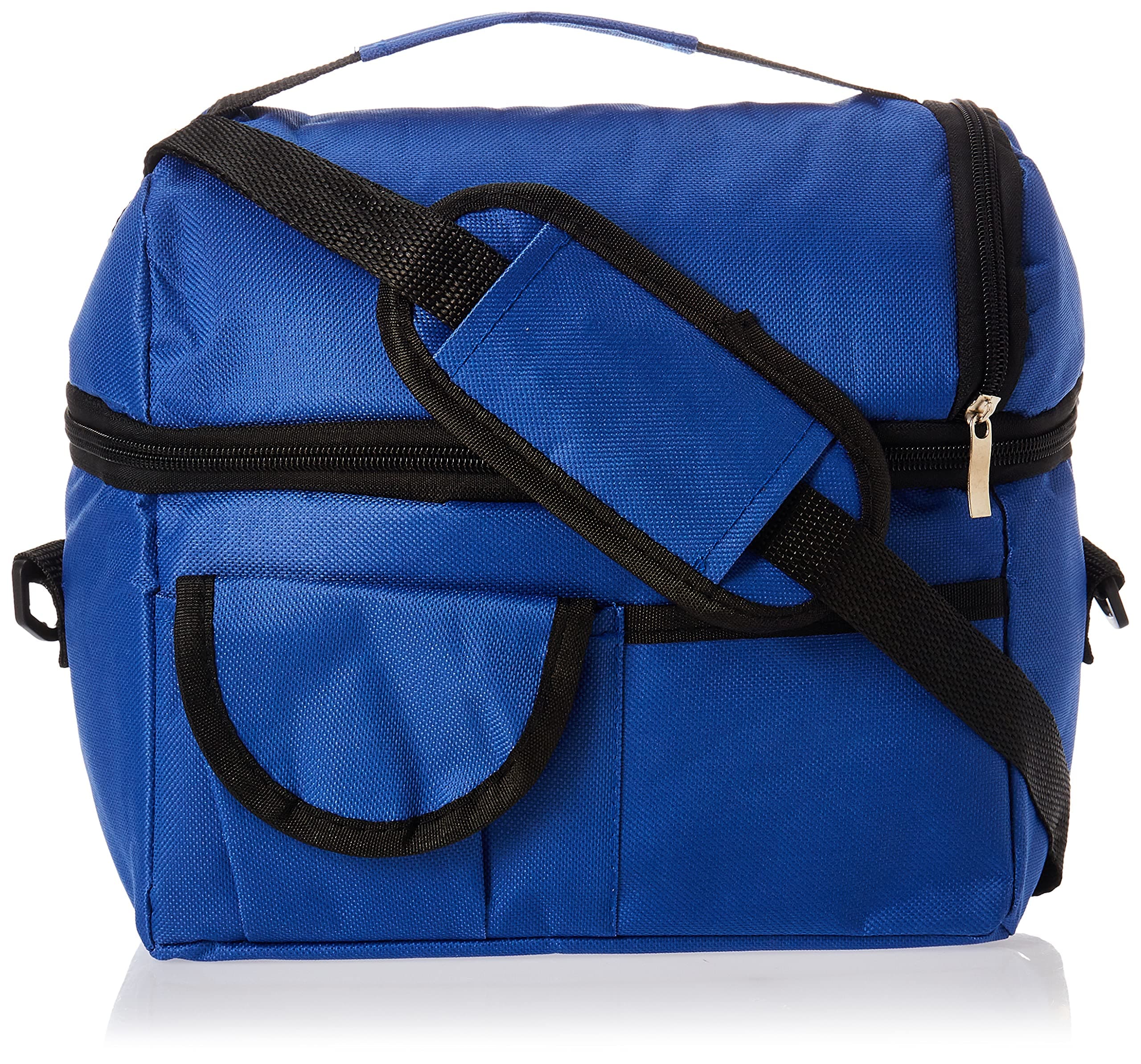 OtherDouble Compartment Navy Blue Insulated Lunch Bag